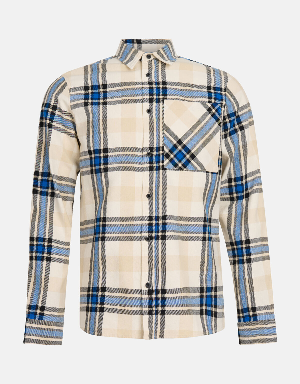 Ruiten Overhemd Beige SHOEBY MEN