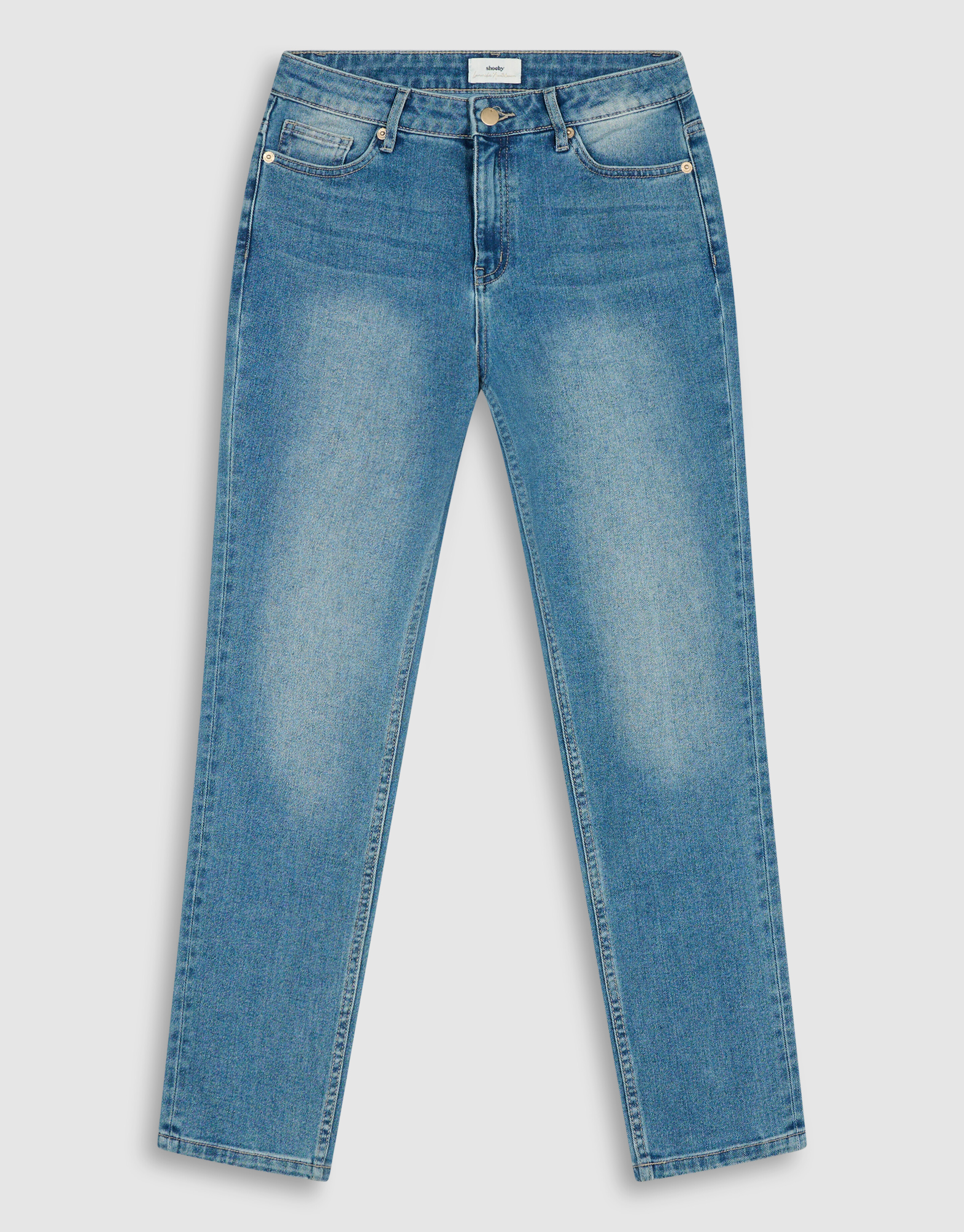 Slim Fit Jeans Blauw By Lonneke SHOEBY WOMEN