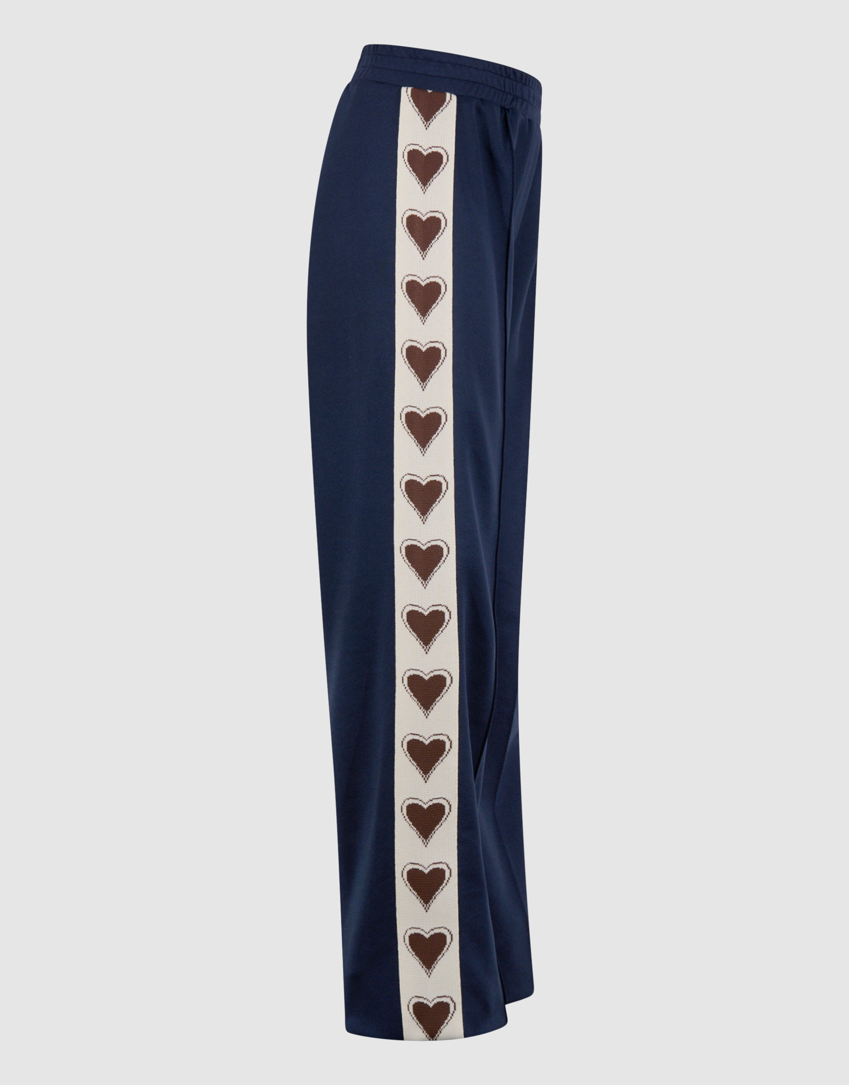 Sporty Heart Wide Leg Broek Donkerblauw SHOEBY GIRLS