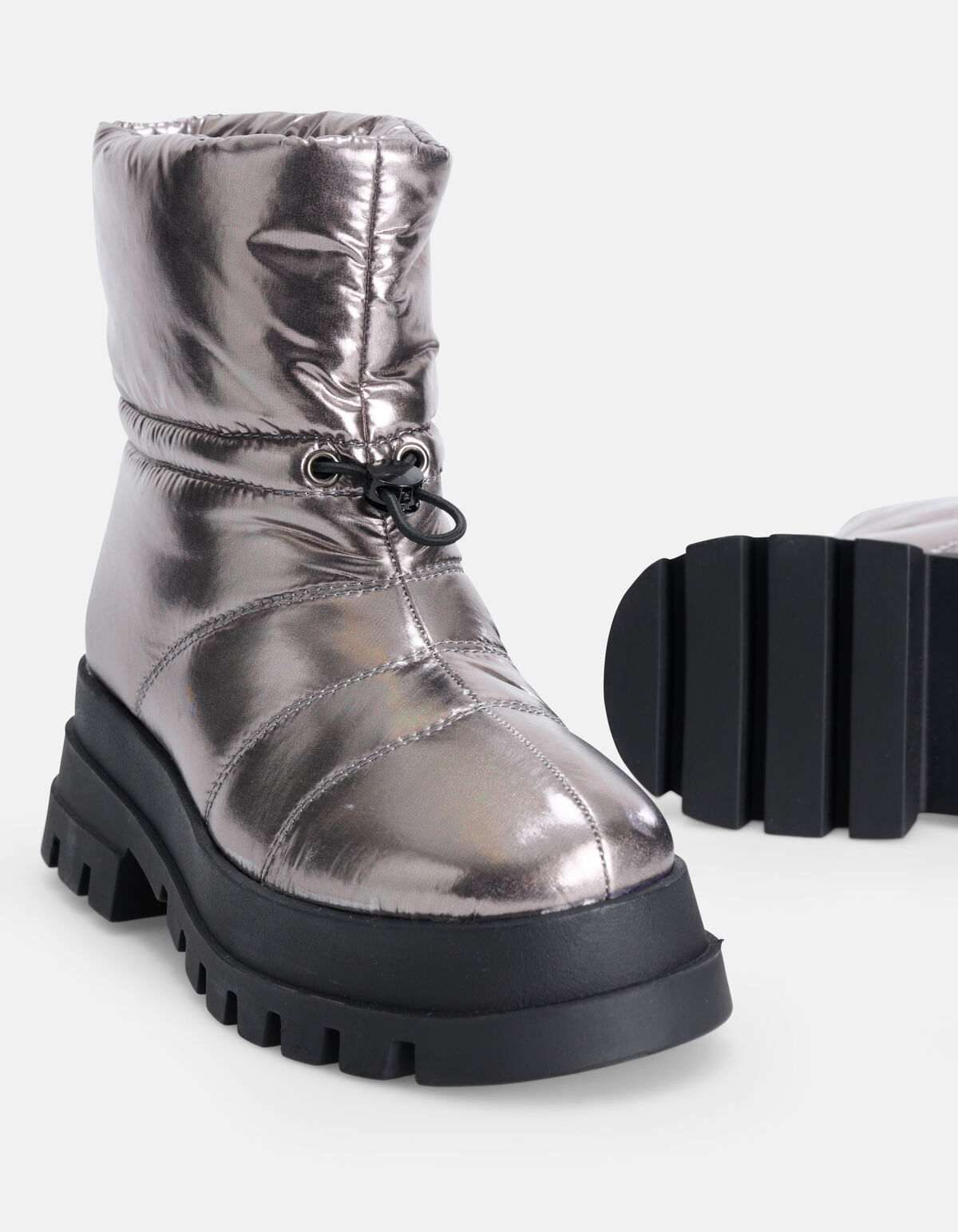 Metallic Laars Zilver SHOEBY SHOES