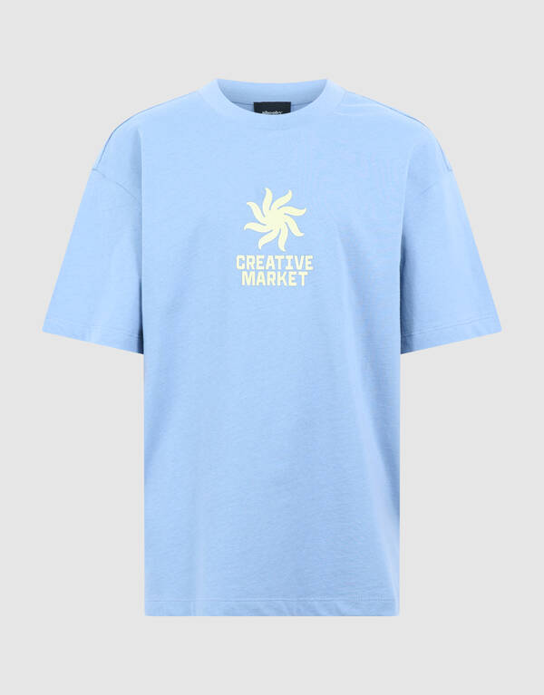 Market Artwork T-shirt Blauw SHOEBY BOYS