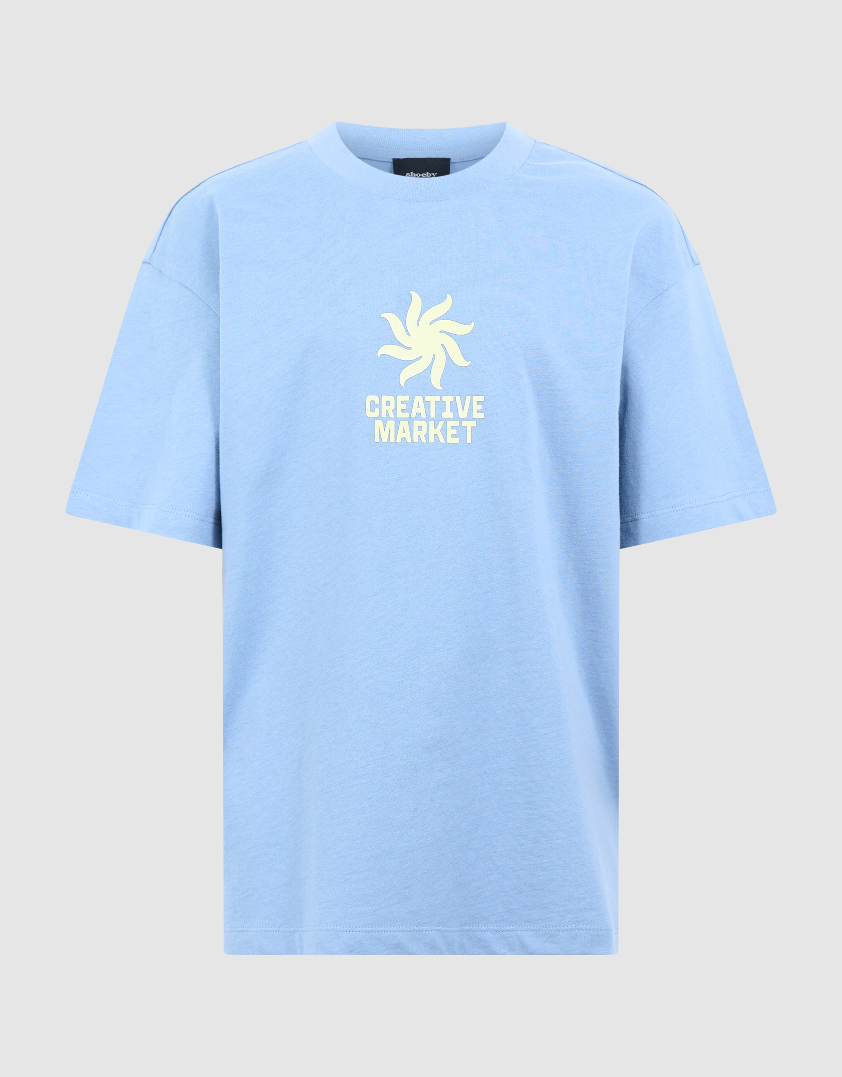 Market Artwork T-shirt Blauw SHOEBY BOYS