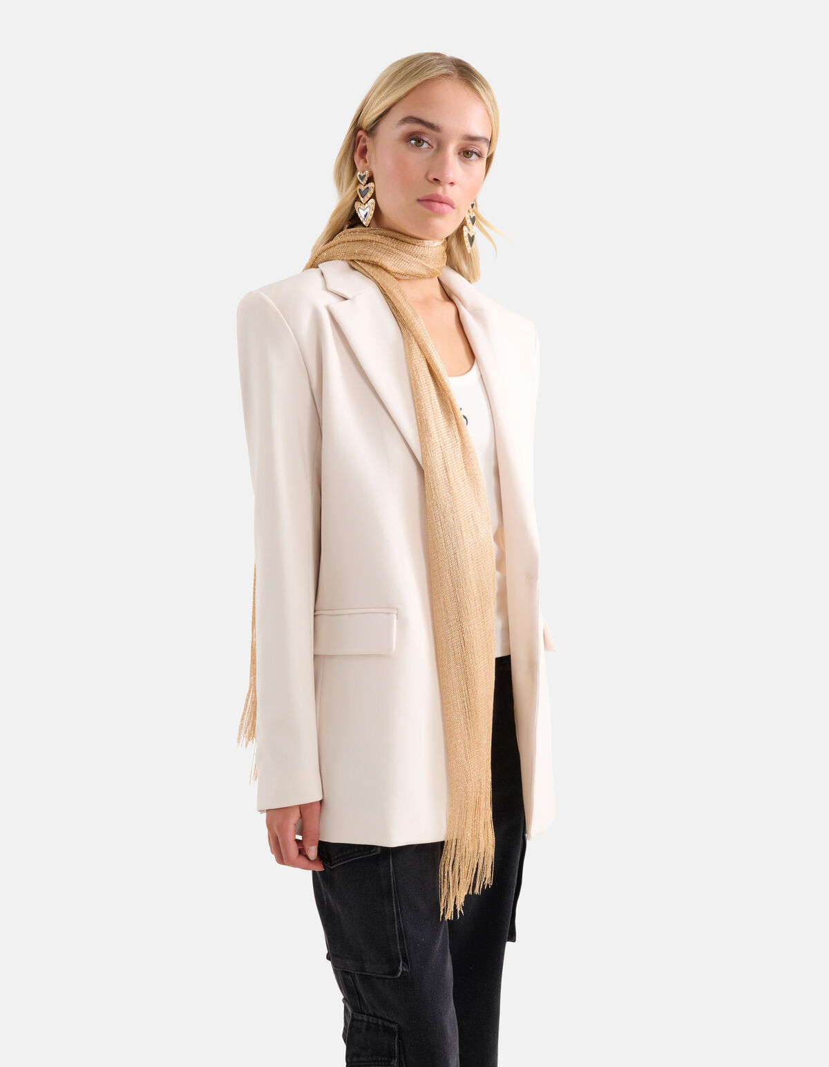 Glitter Sjaal Goud SHOEBY ACCESSOIRES