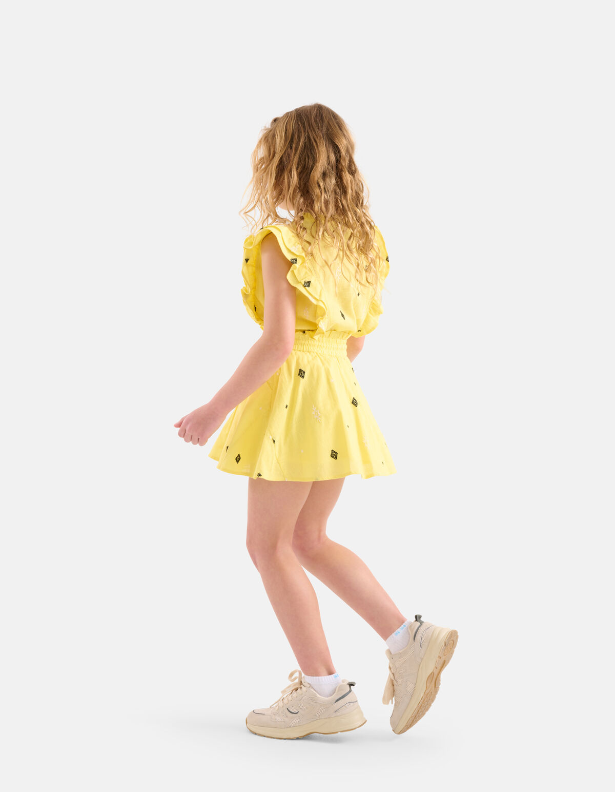 Embroidery Rok Geel SHOEBY GIRLS