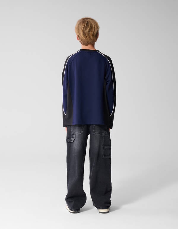 Ultra Baggy Fit Carpenter Jeans Donkergrijs SHOEBY BOYS