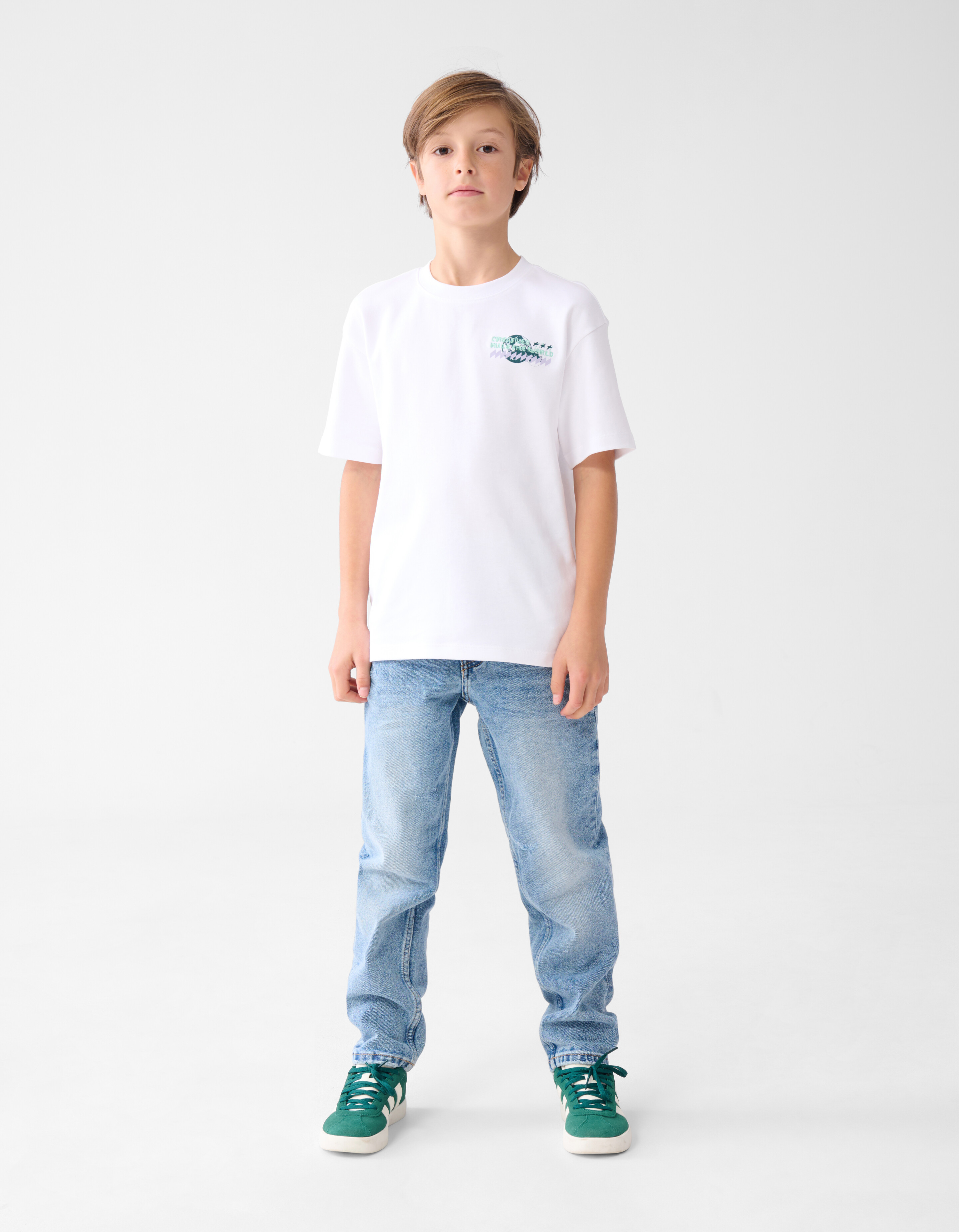 Artwork T-shirt Wit SHOEBY BOYS