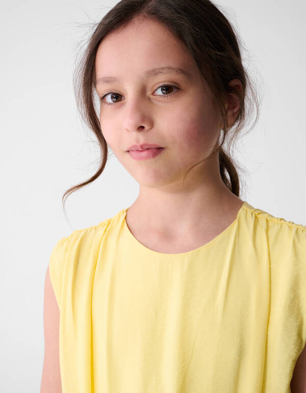 Smock Mini Jurk Lichtgeel SHOEBY GIRLS