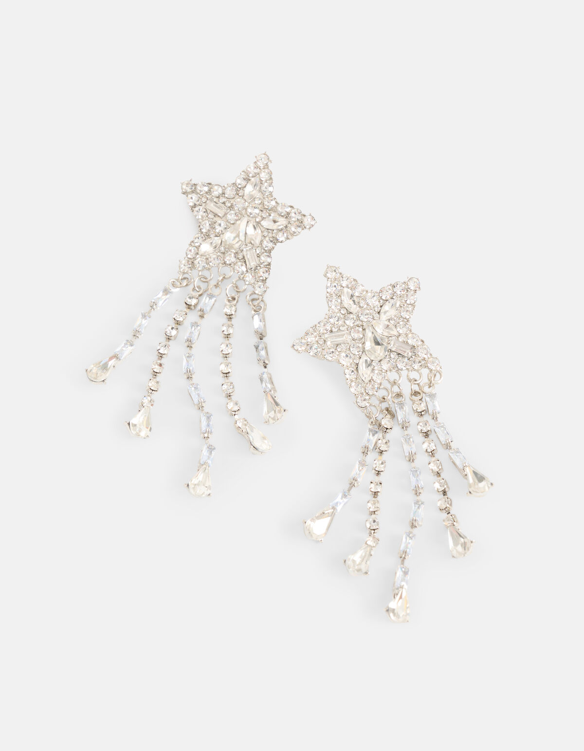 Strass Sterren Oorbellen Zilver By Lizzy SHOEBY ACCESSOIRES