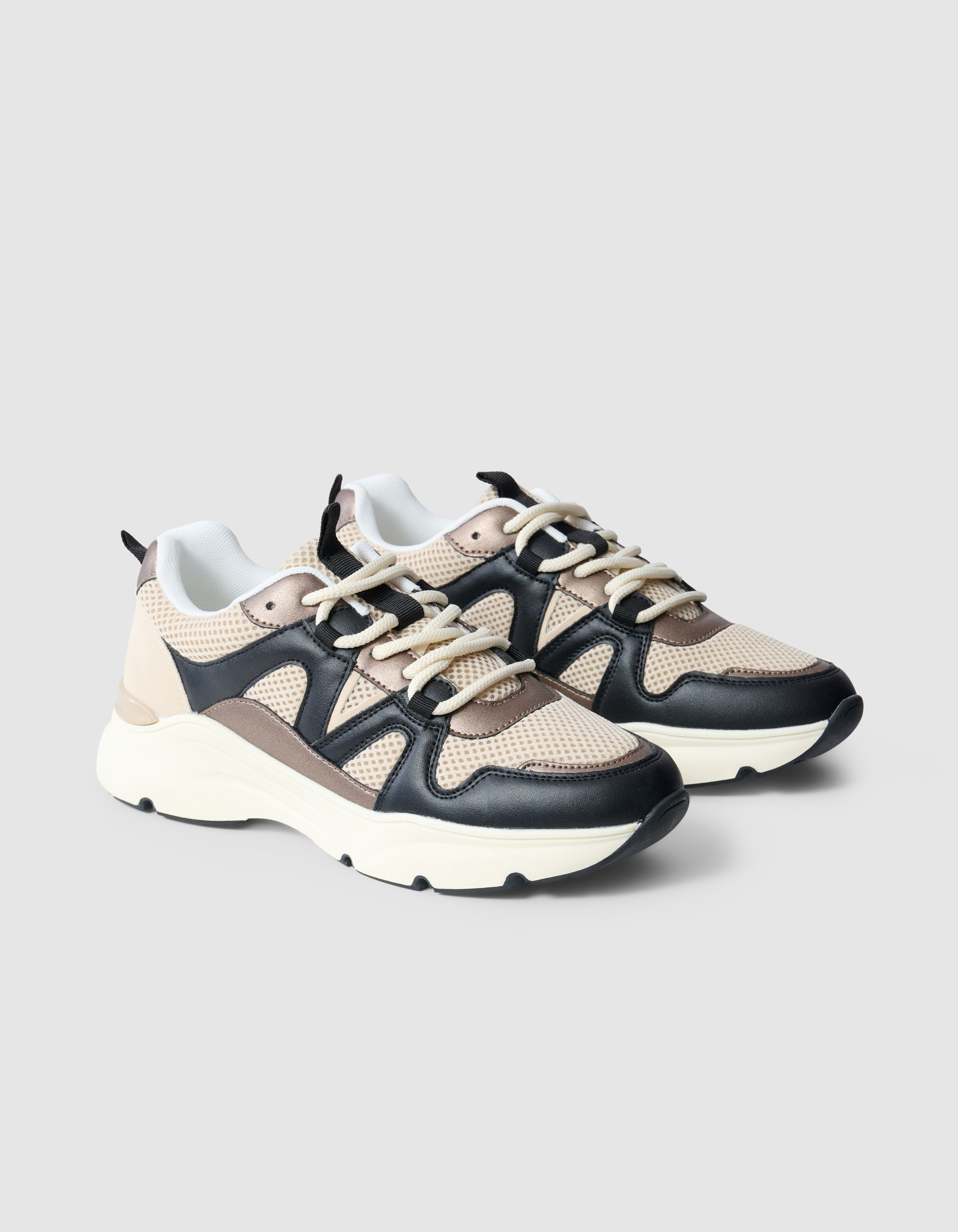 Casual Sneaker Zand/Zwart SHOEBY SHOES