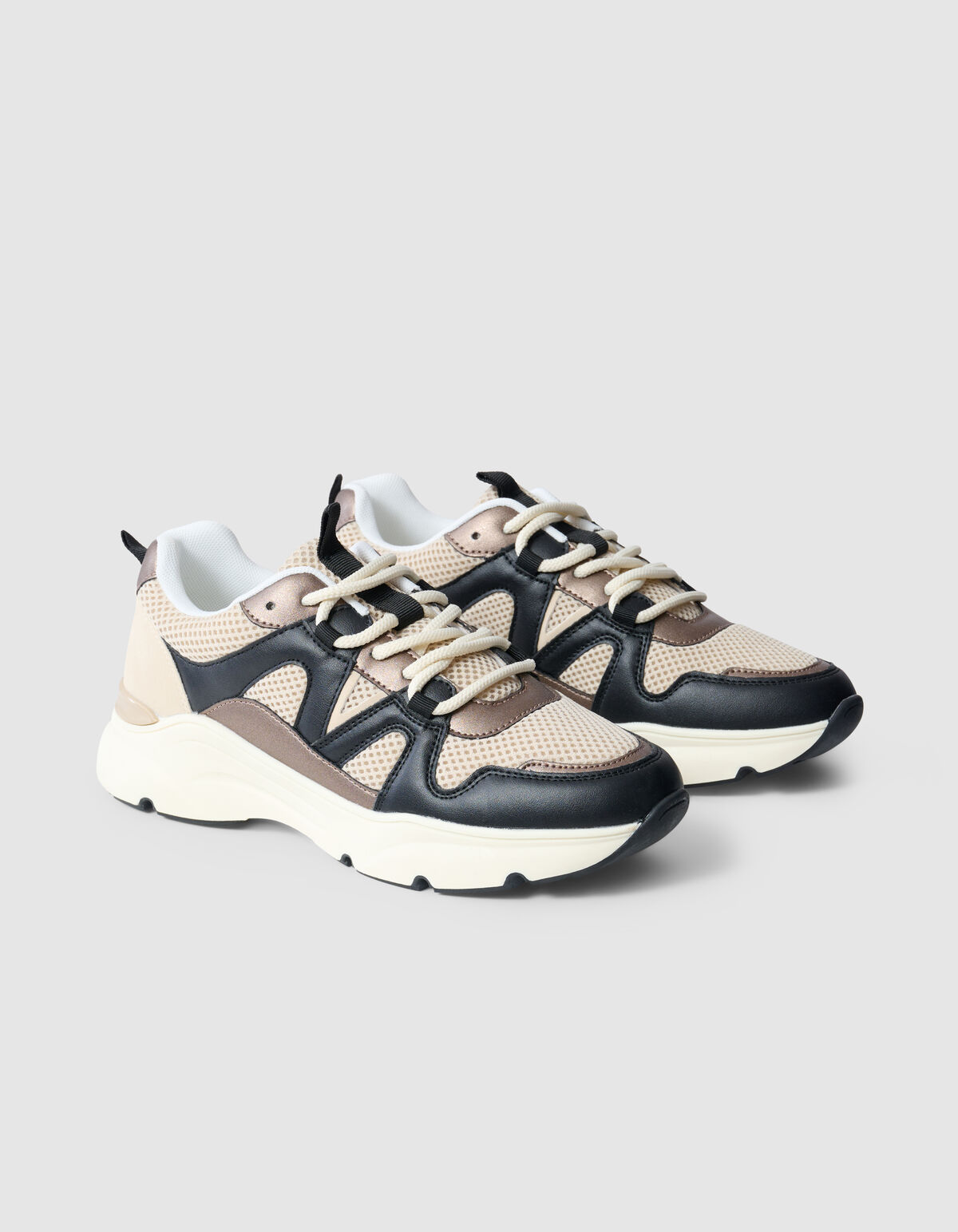 Casual Sneaker Zand/Zwart SHOEBY SHOES