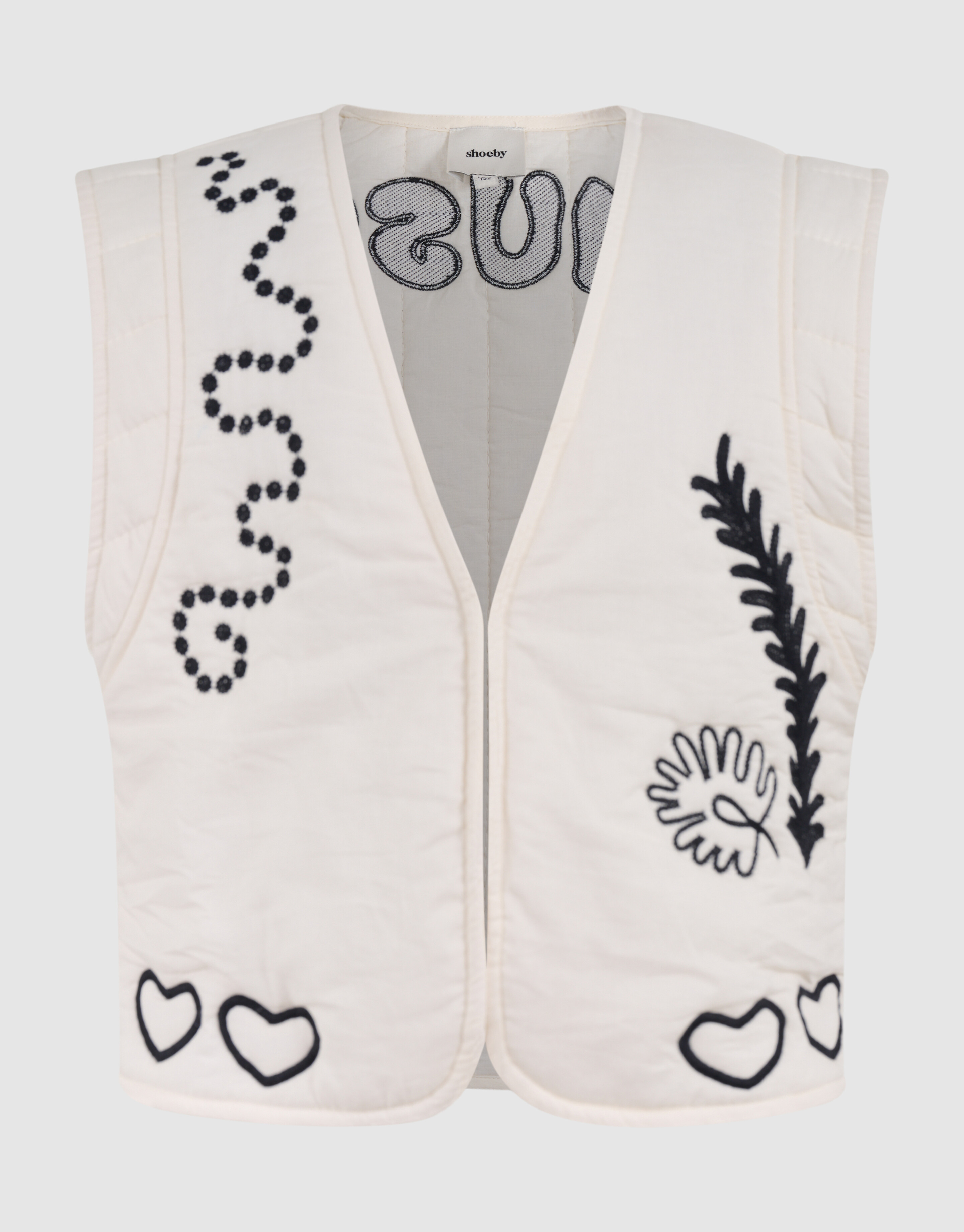 Embroidery Gilet Zwart SHOEBY GIRLS
