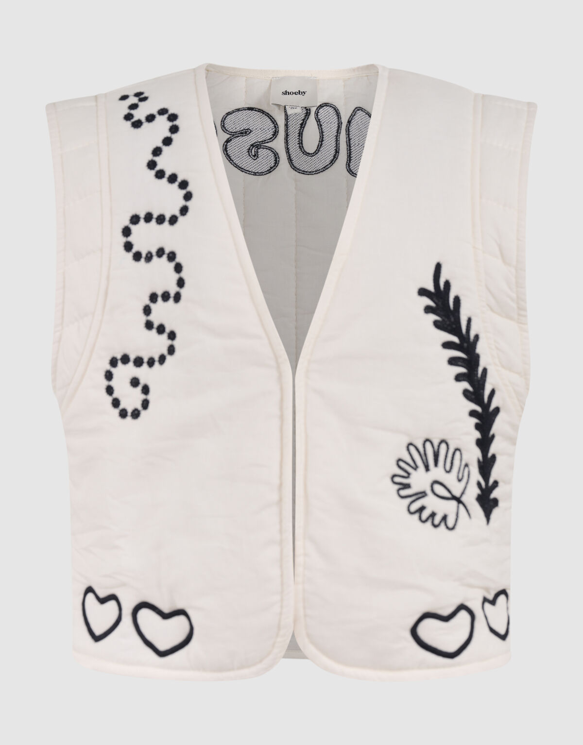 Embroidery Gilet Zwart SHOEBY GIRLS