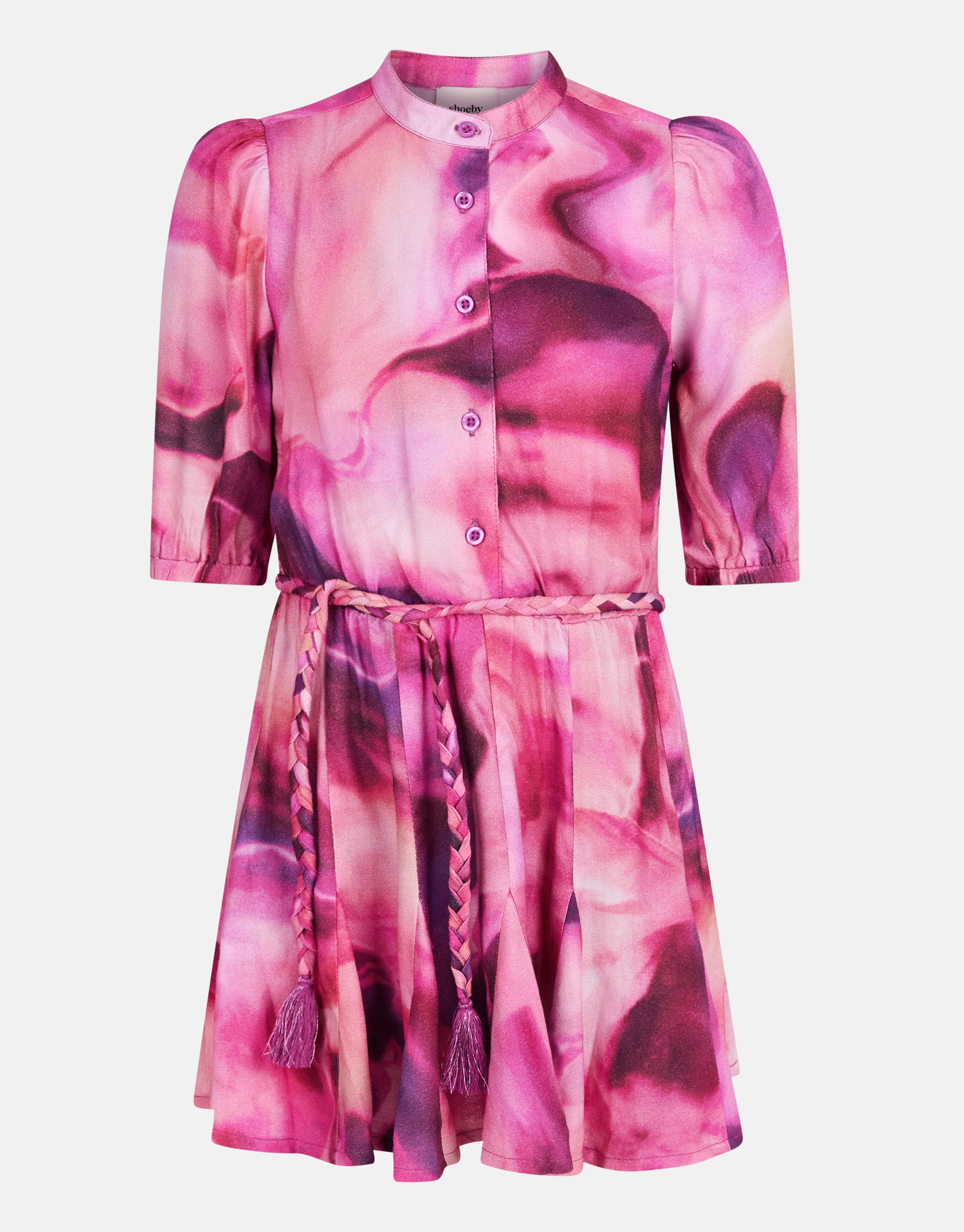 Tie Dye Print Jurk Roze SHOEBY GIRLS