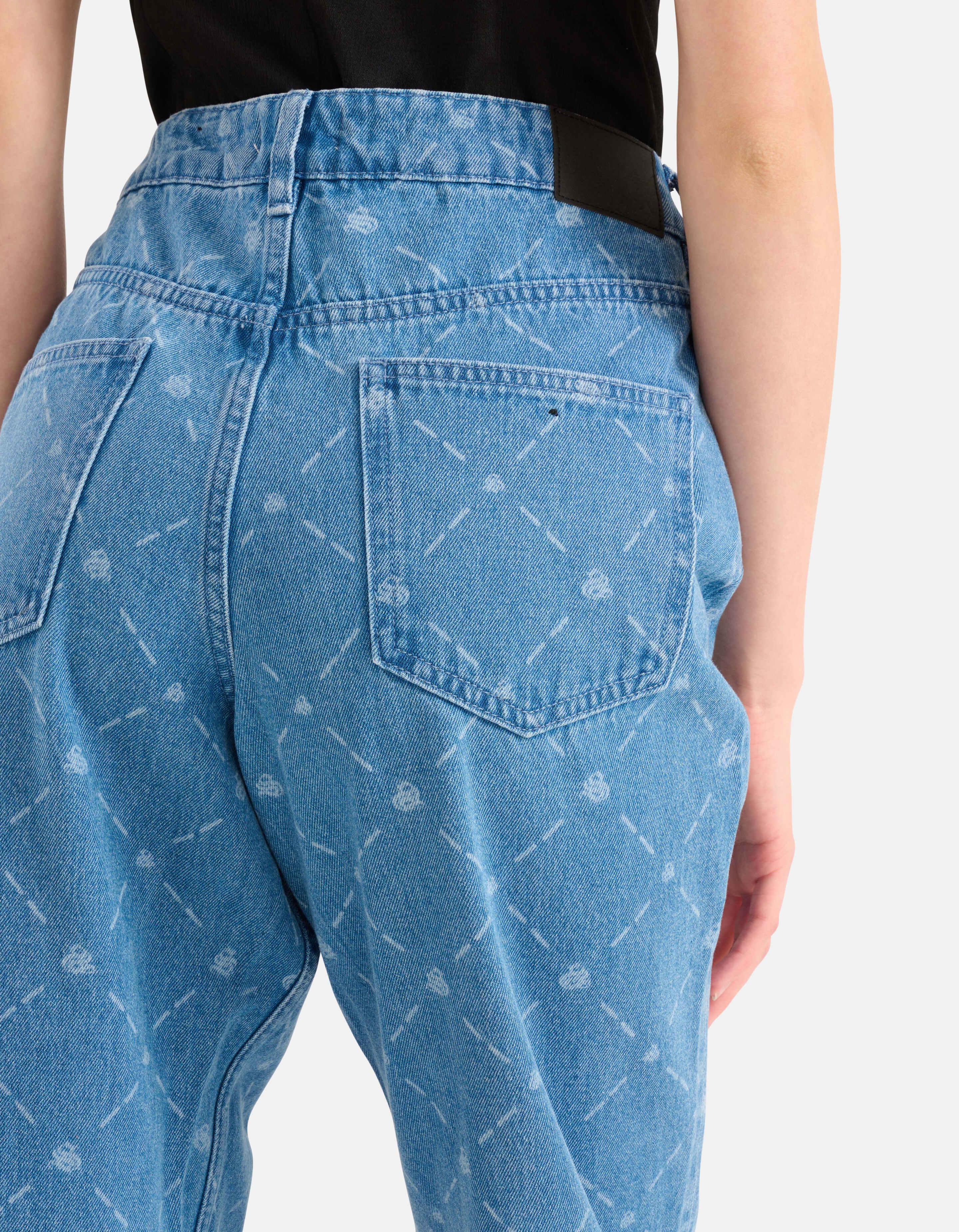 Printed Straight Jeans Blauw SHOEBY WOMEN