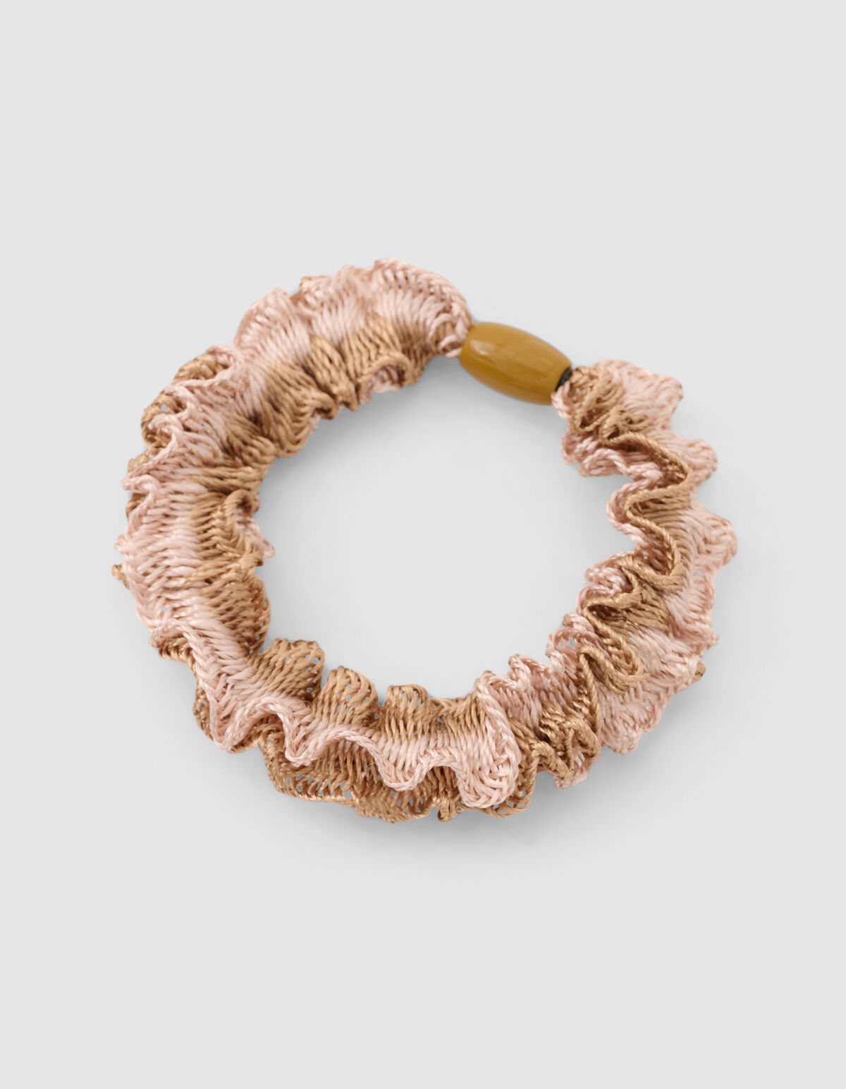 Ruffle Haarelastiek Beige SHOEBY ACCESSOIRES