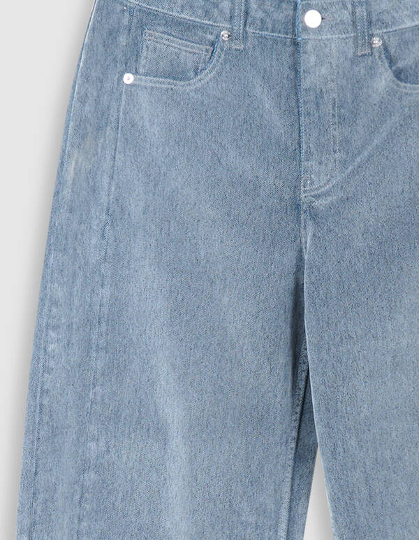 Velvet Barrel Fit Jeans Donkergrijs SHOEBY WOMEN