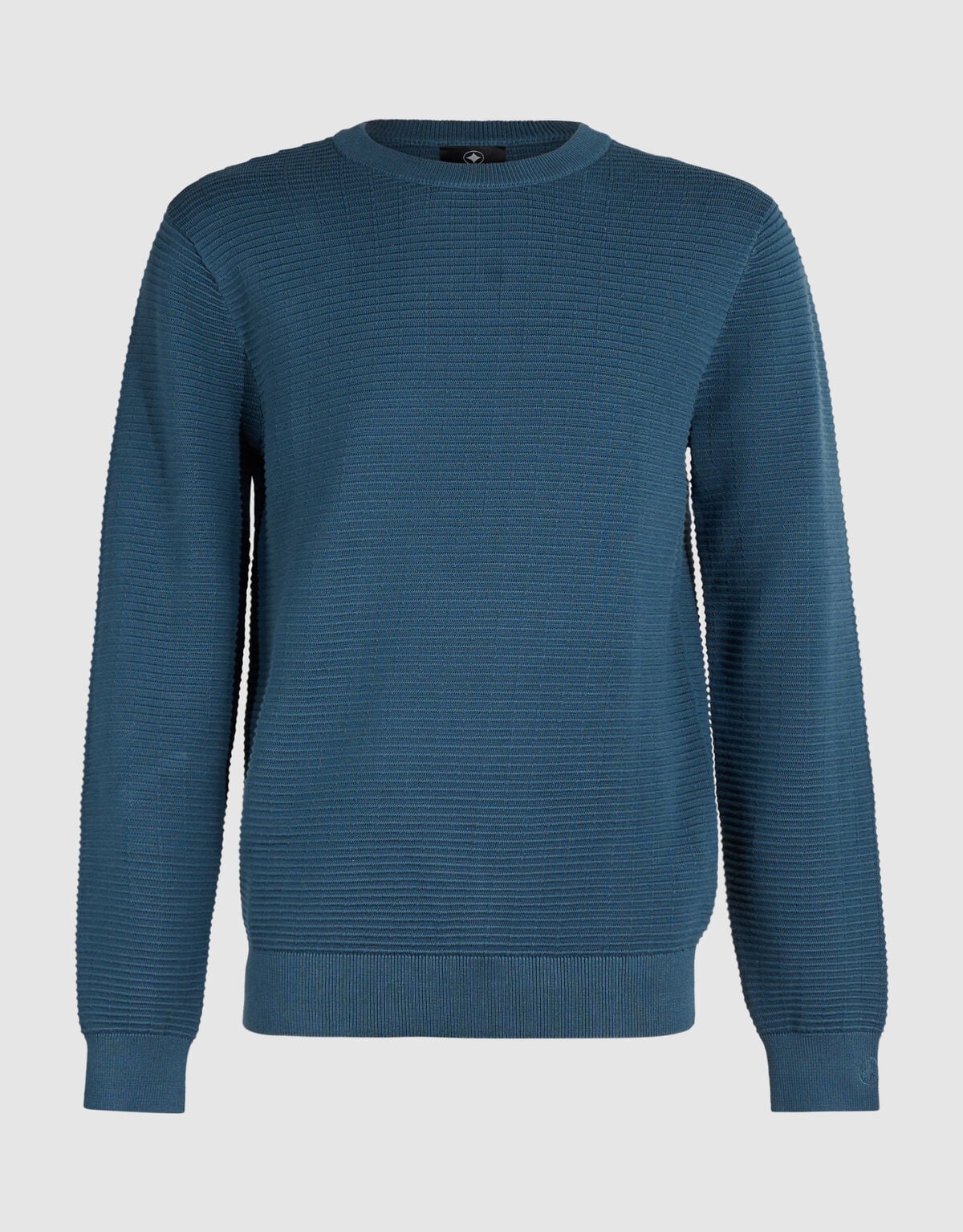 Rib Gebreide Trui Donkerblauw SHOEBY MEN