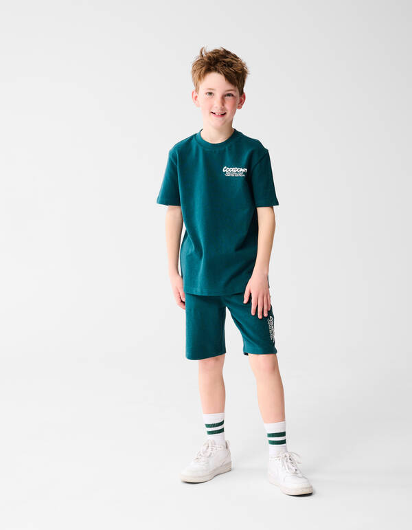Tekst Short Donkergroen SHOEBY BOYS