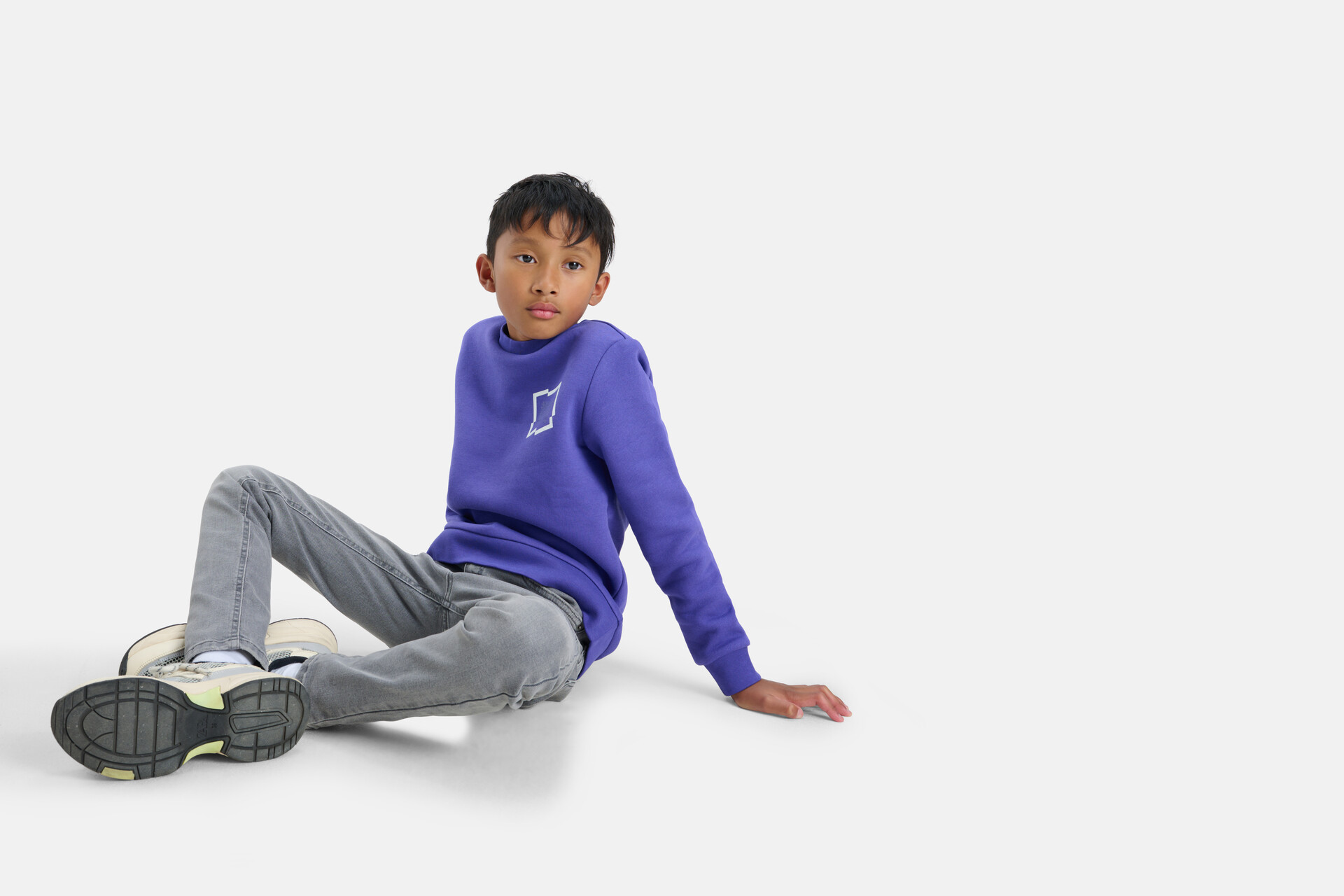 Printed Sweater Paars SHOEBY BOYS