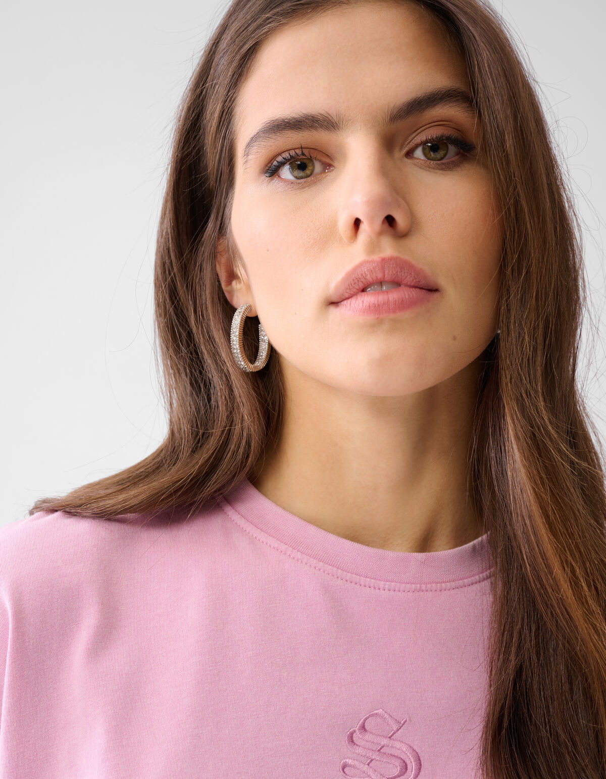 Washed Logo T-shirt Lichtroze SHOEBY WOMEN
