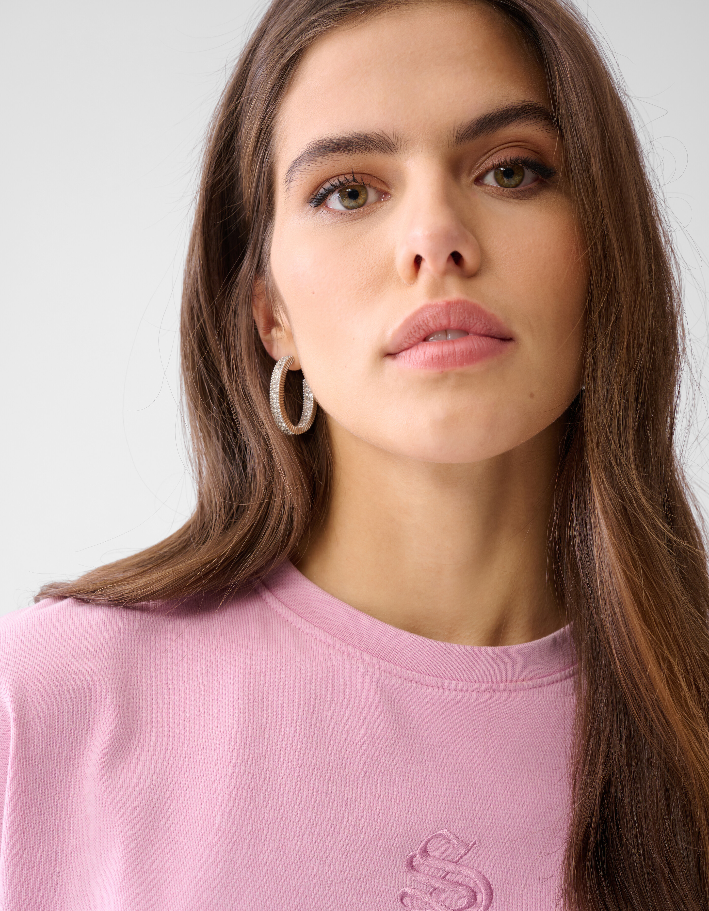 Washed Logo T-shirt Lichtroze SHOEBY WOMEN