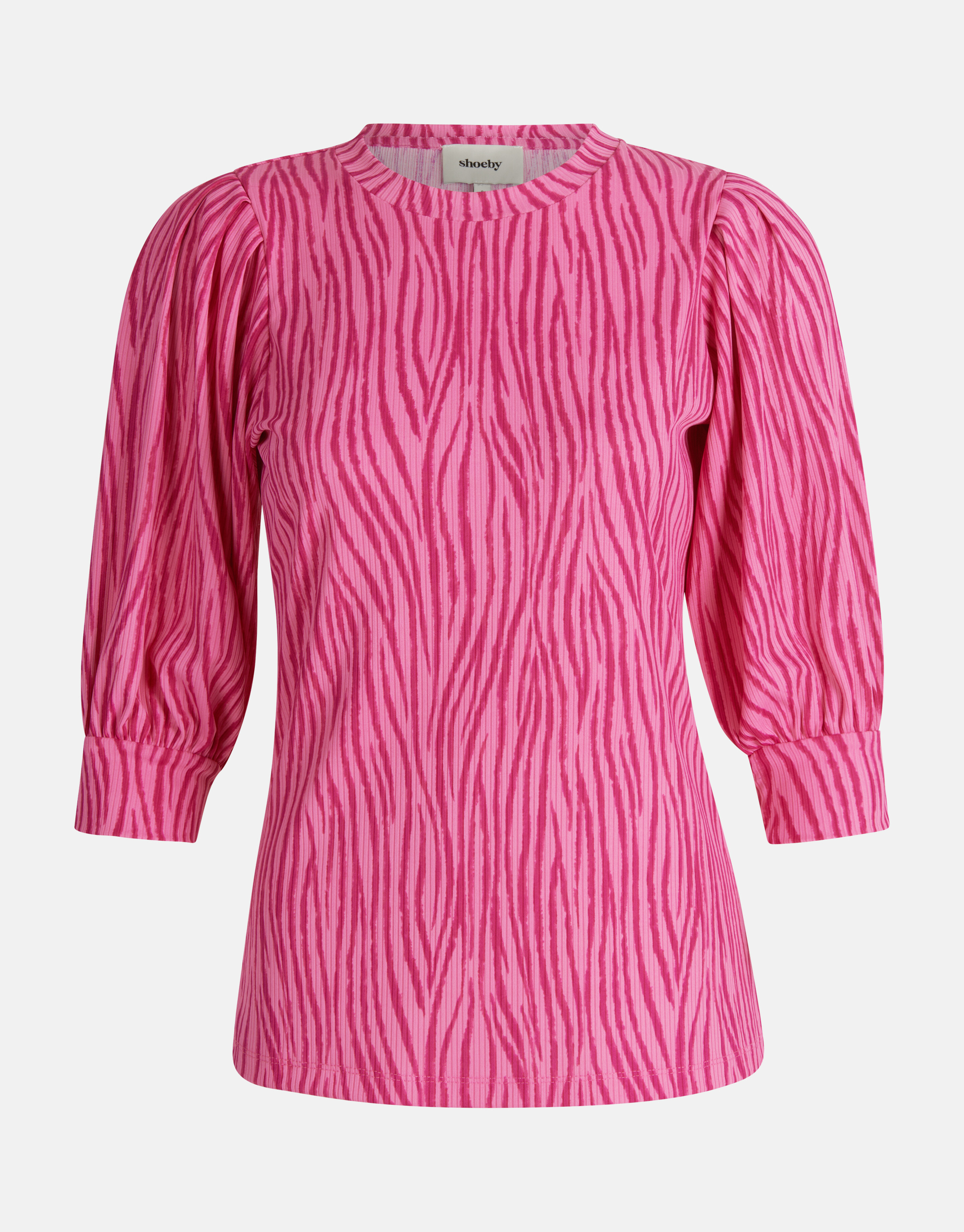 Rib Jersey Top Roze SHOEBY WOMEN