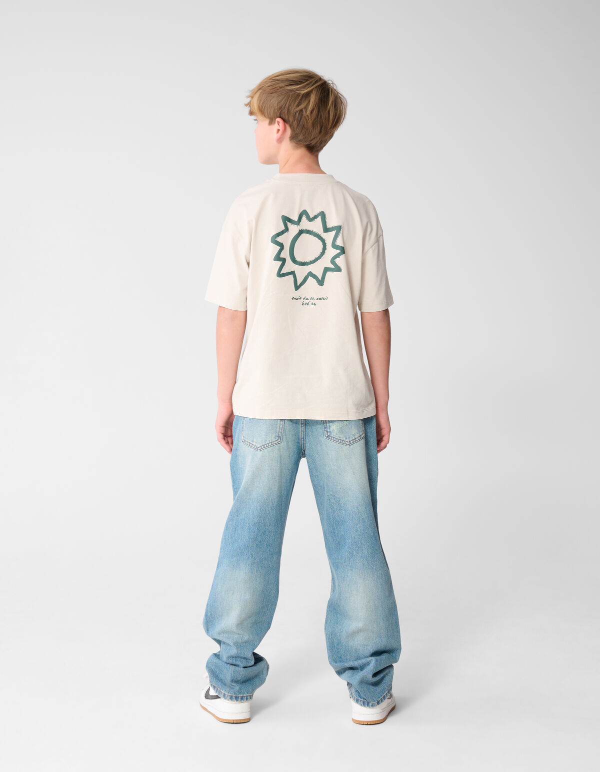 Soleil Artwork T-shirt Beige SHOEBY BOYS