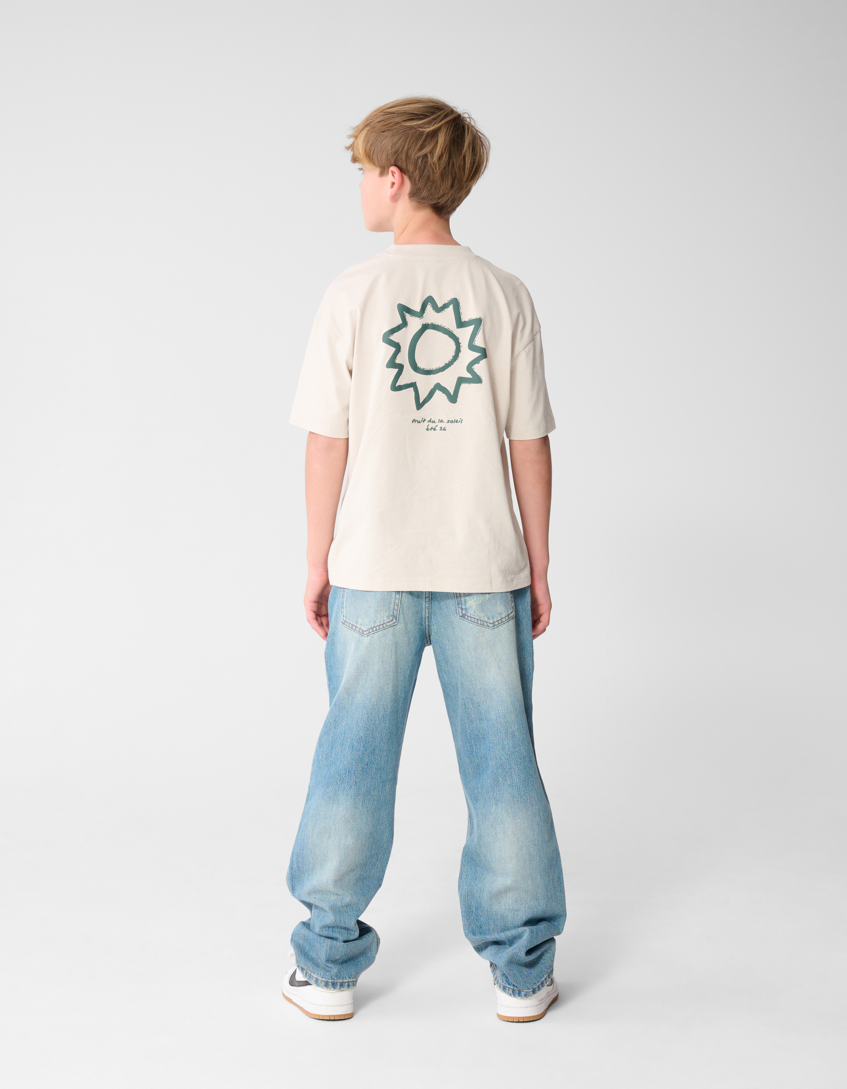 Soleil Artwork T-shirt Beige SHOEBY BOYS