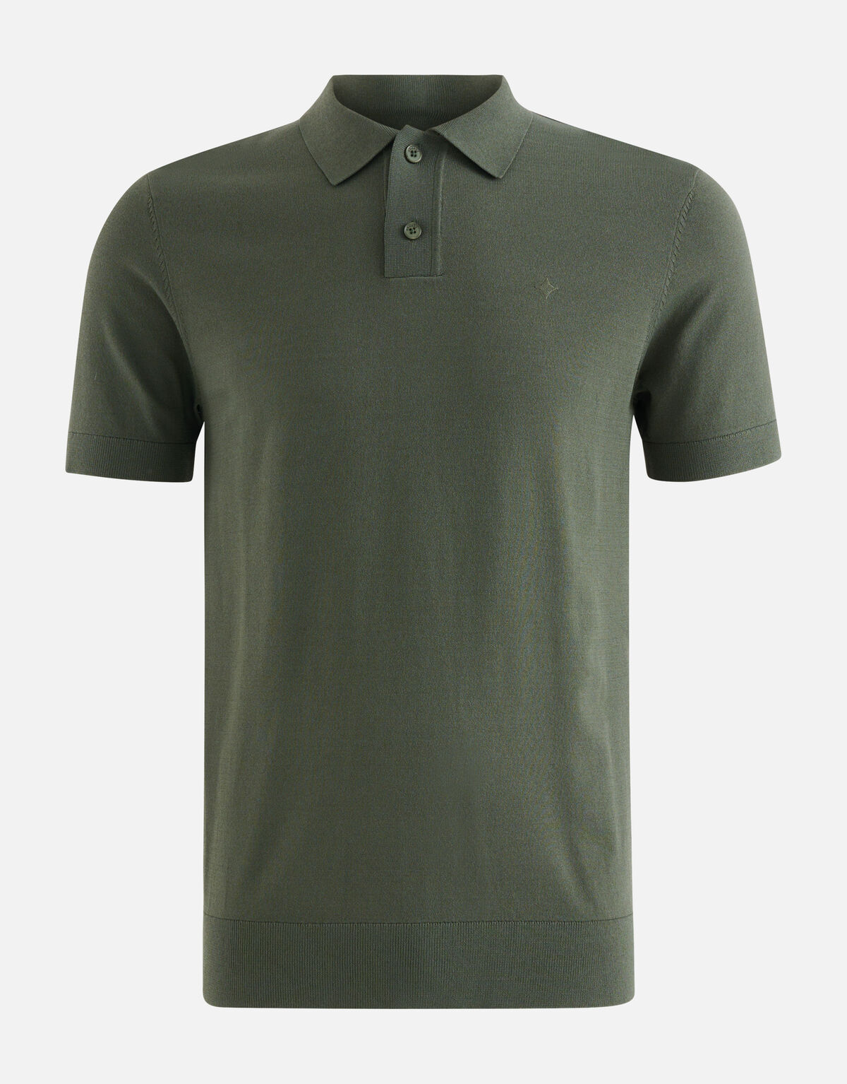Gebreide Polo Donkergroen SHOEBY MEN