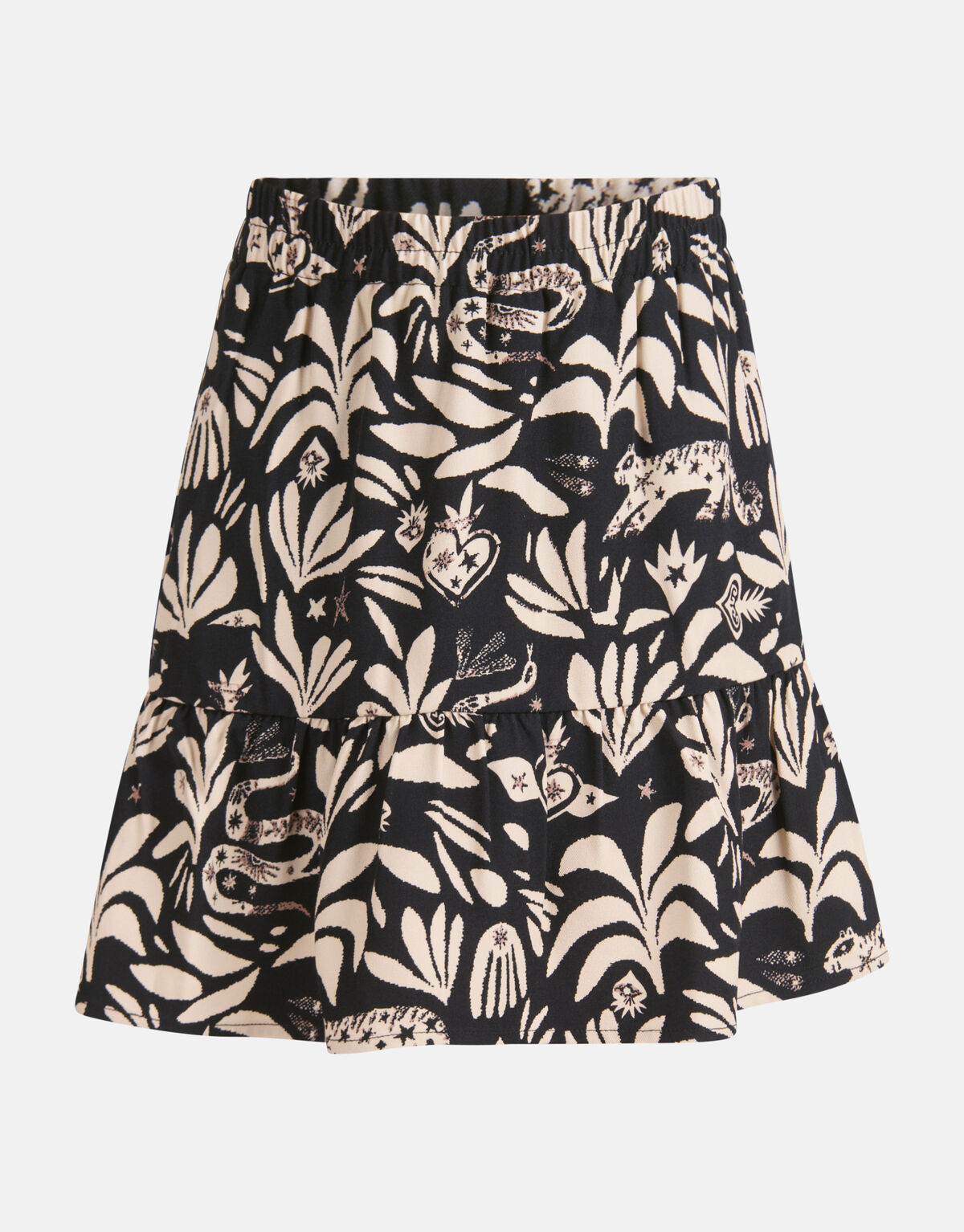 Grafische Rok Zwart SHOEBY GIRLS