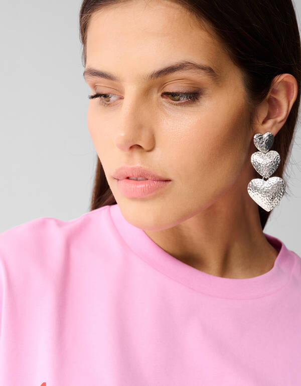 Oversized Artwork T-shirt Roze By Lizzy SHOEBY WOMEN