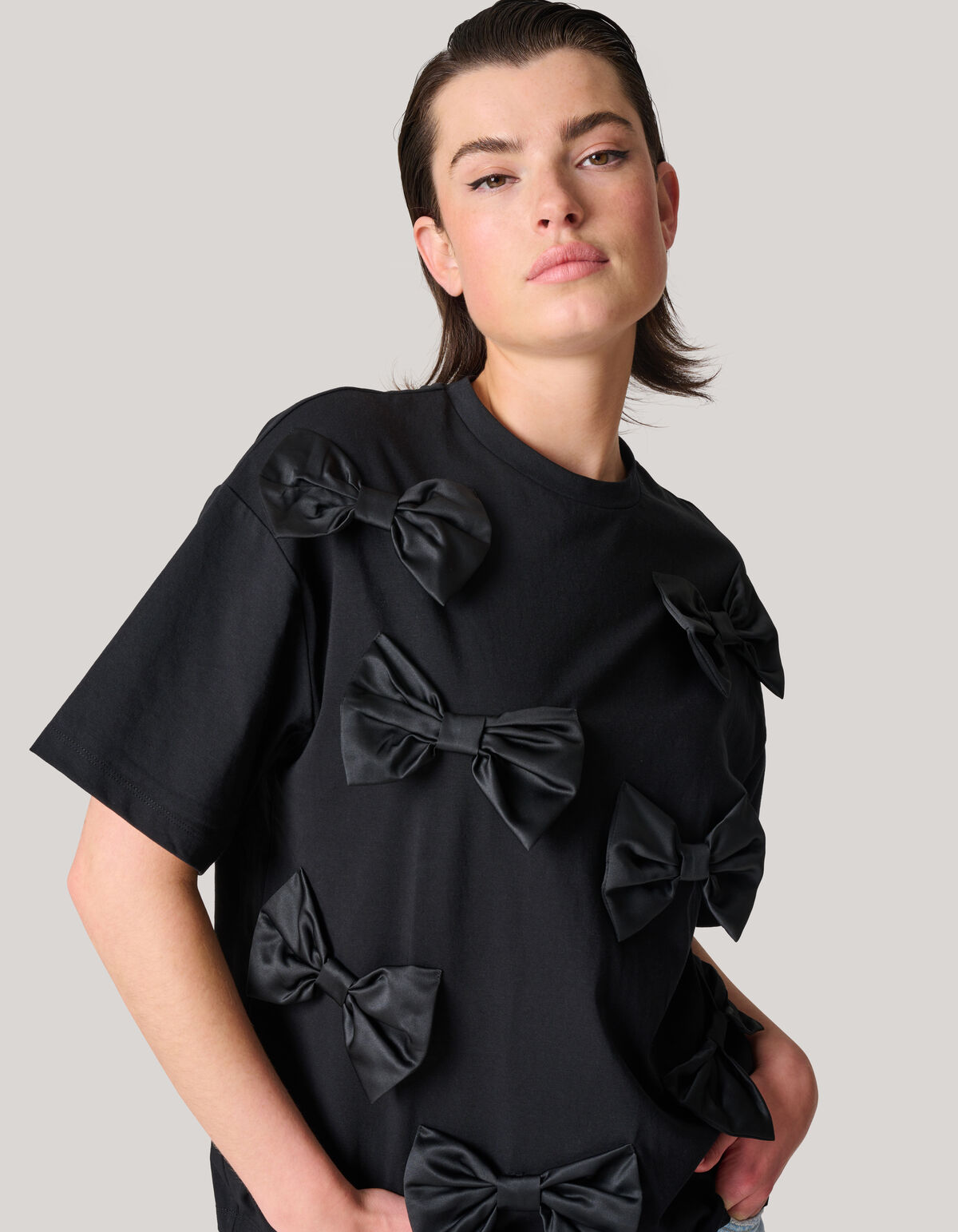 Strik T-shirt Zwart SHOEBY WOMEN