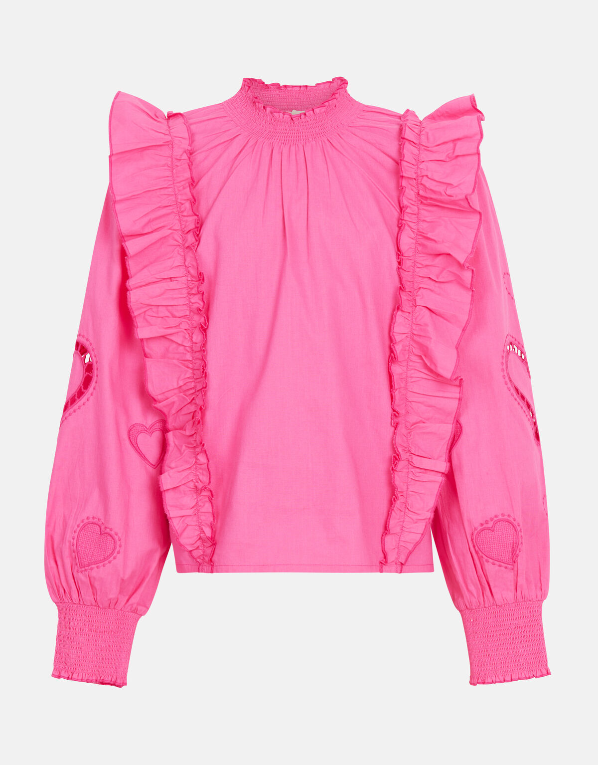 Poplin Embroidery Blouse Roze SHOEBY GIRLS