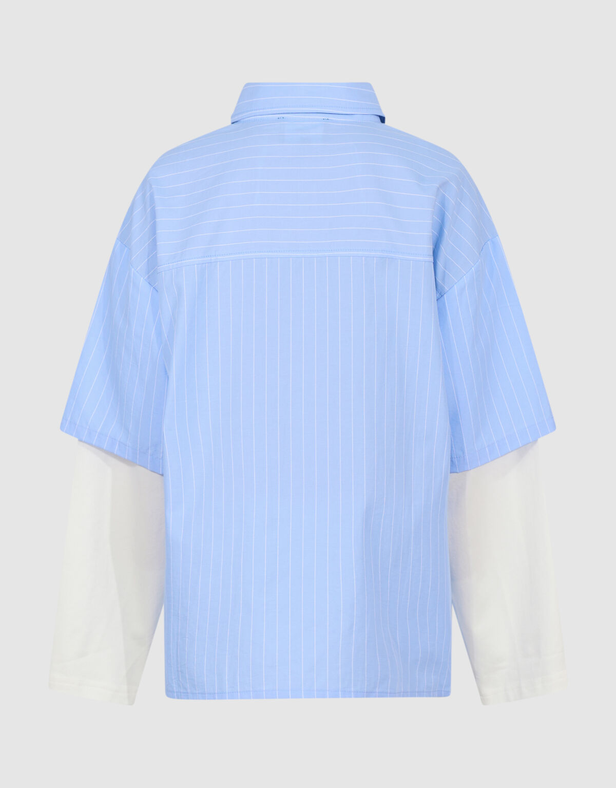 Poplin Shirt Met Dubbele Mouwen Bllauw SHOEBY BOYS