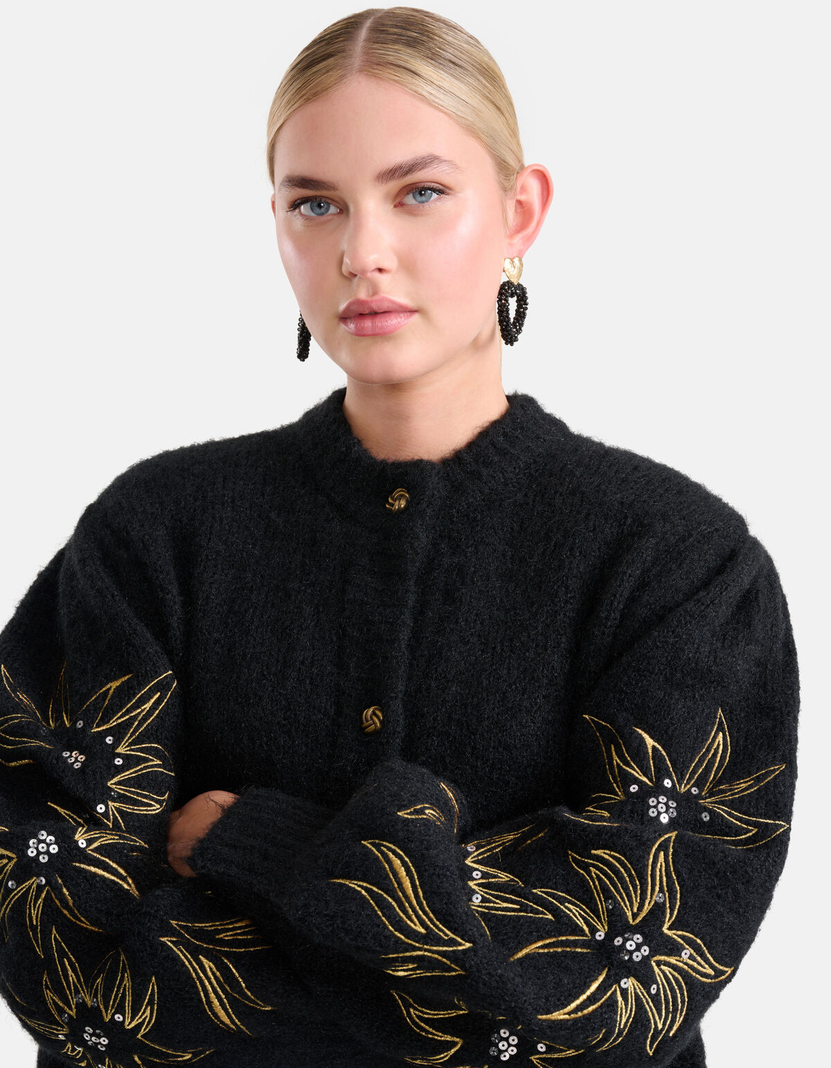 Embroidery Vest Zwart SHOEBY WOMEN