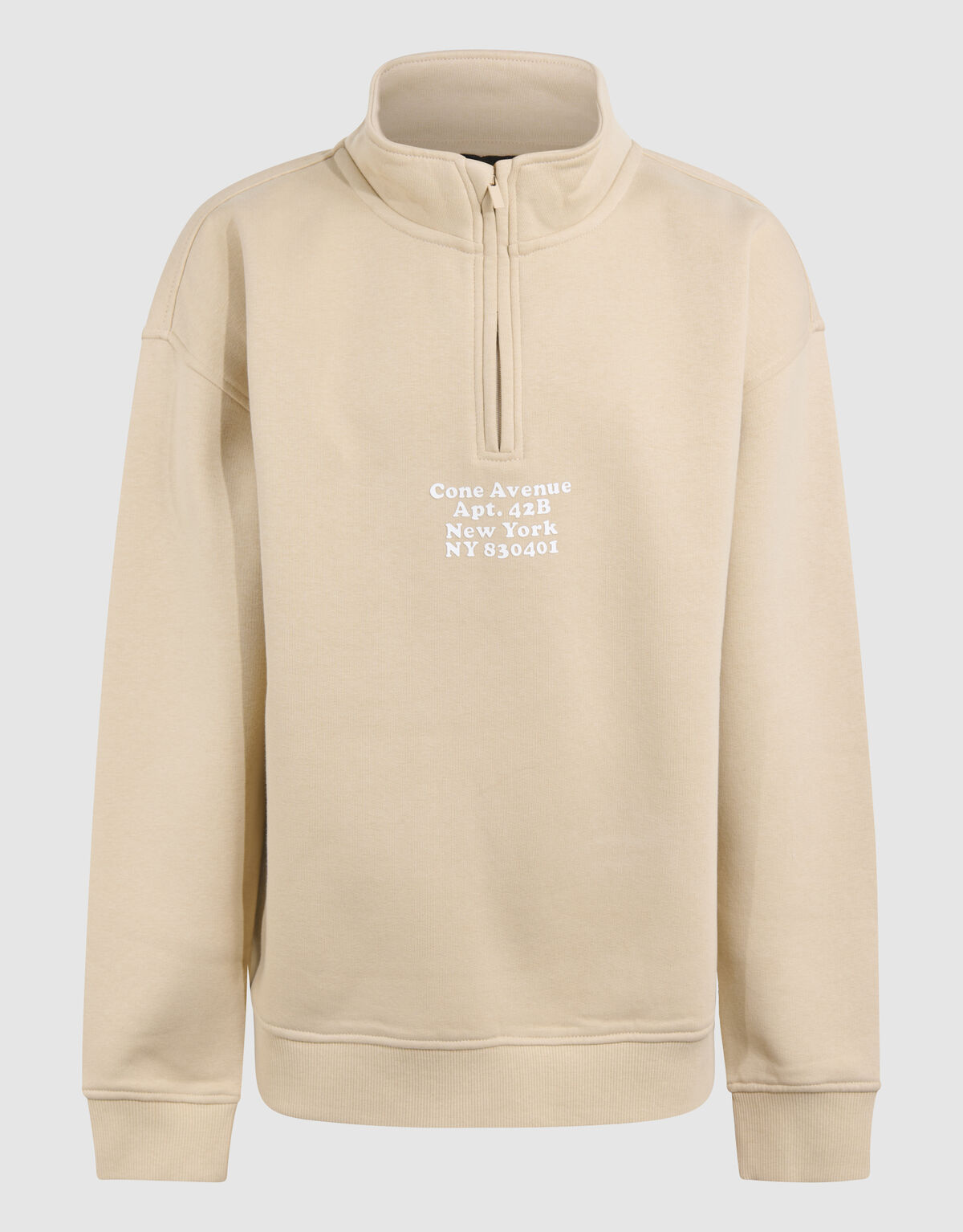 Half Zip Sweater Beige SHOEBY BOYS