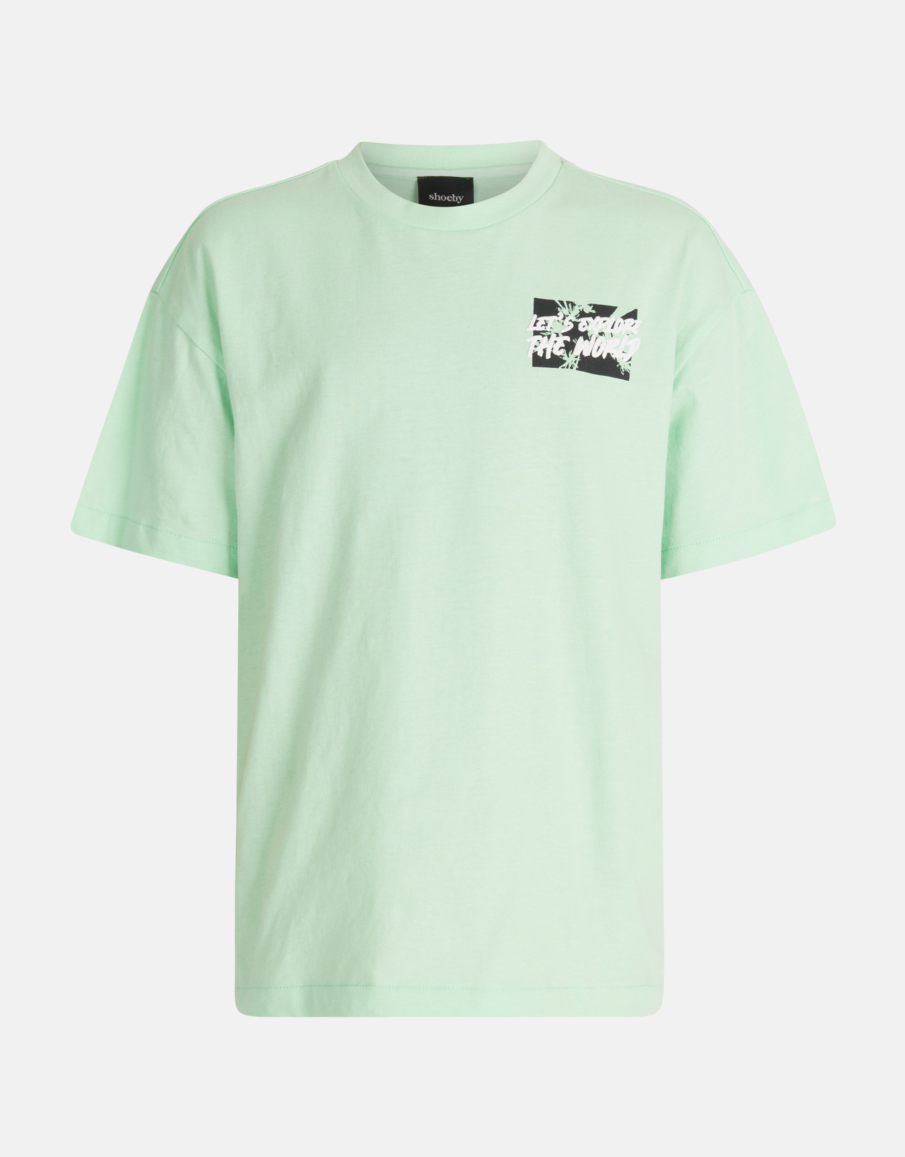 Puff T-shirt Lichtgroen SHOEBY BOYS