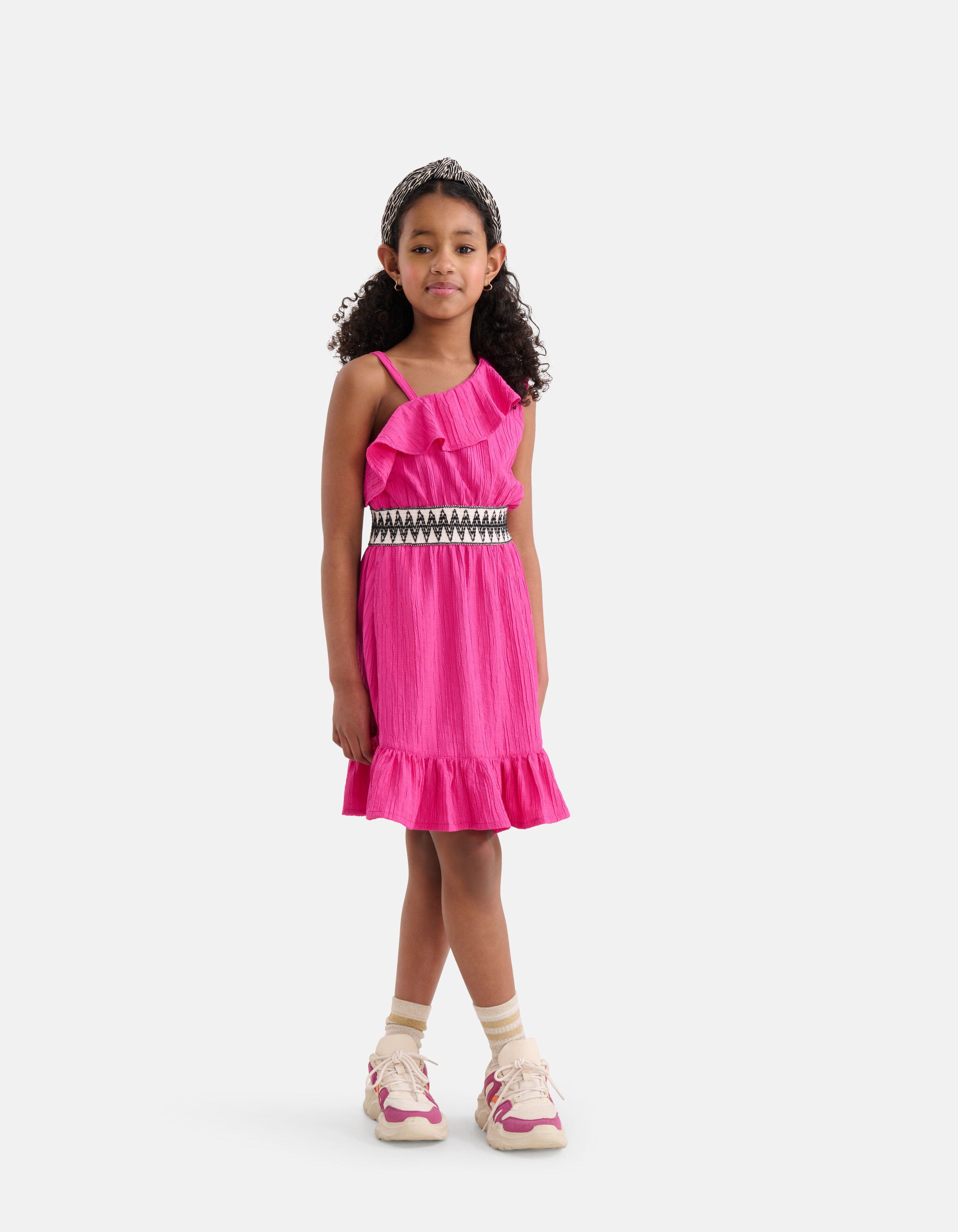 One Shoulder Jurk Roze SHOEBY GIRLS