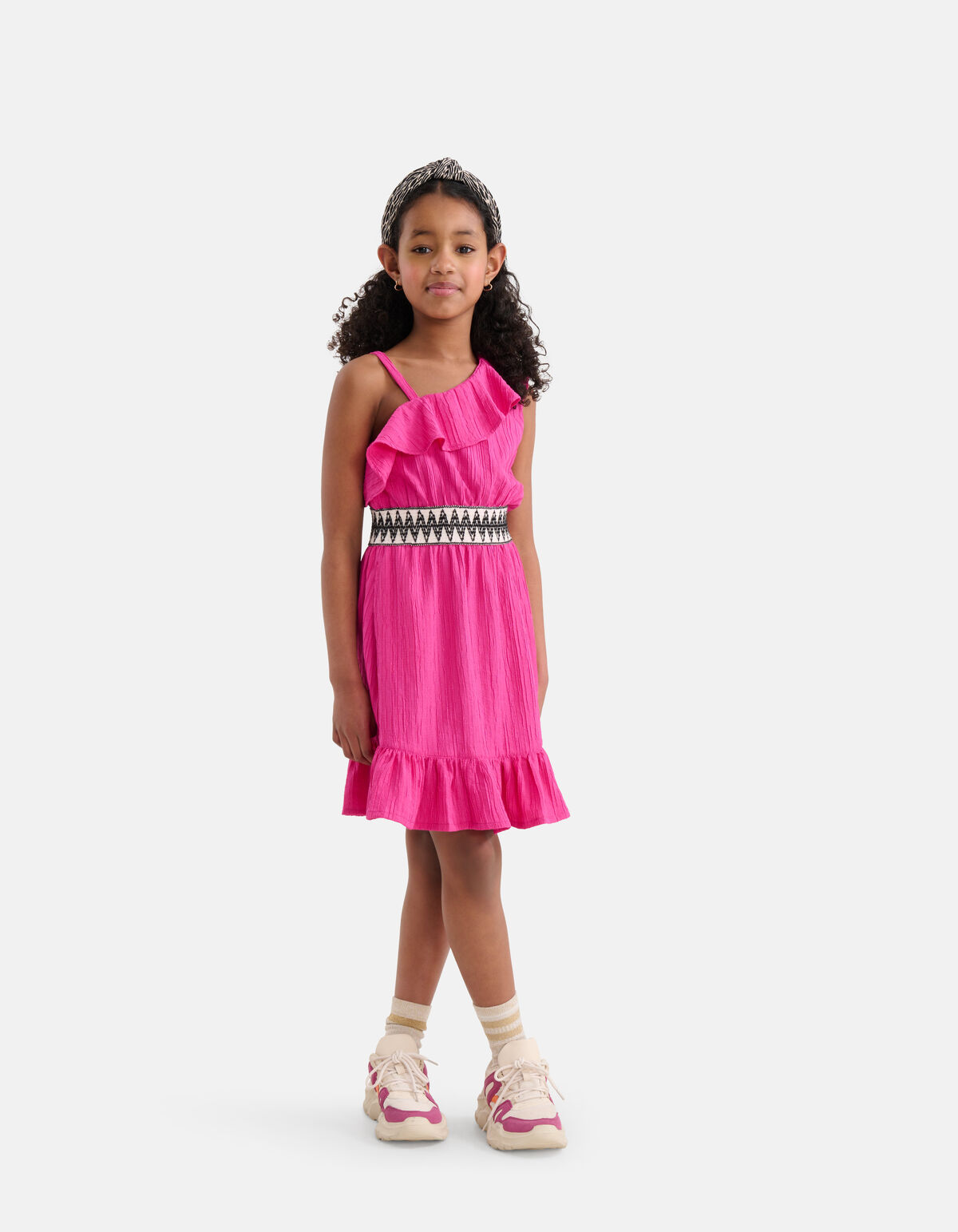 One Shoulder Jurk Roze SHOEBY GIRLS
