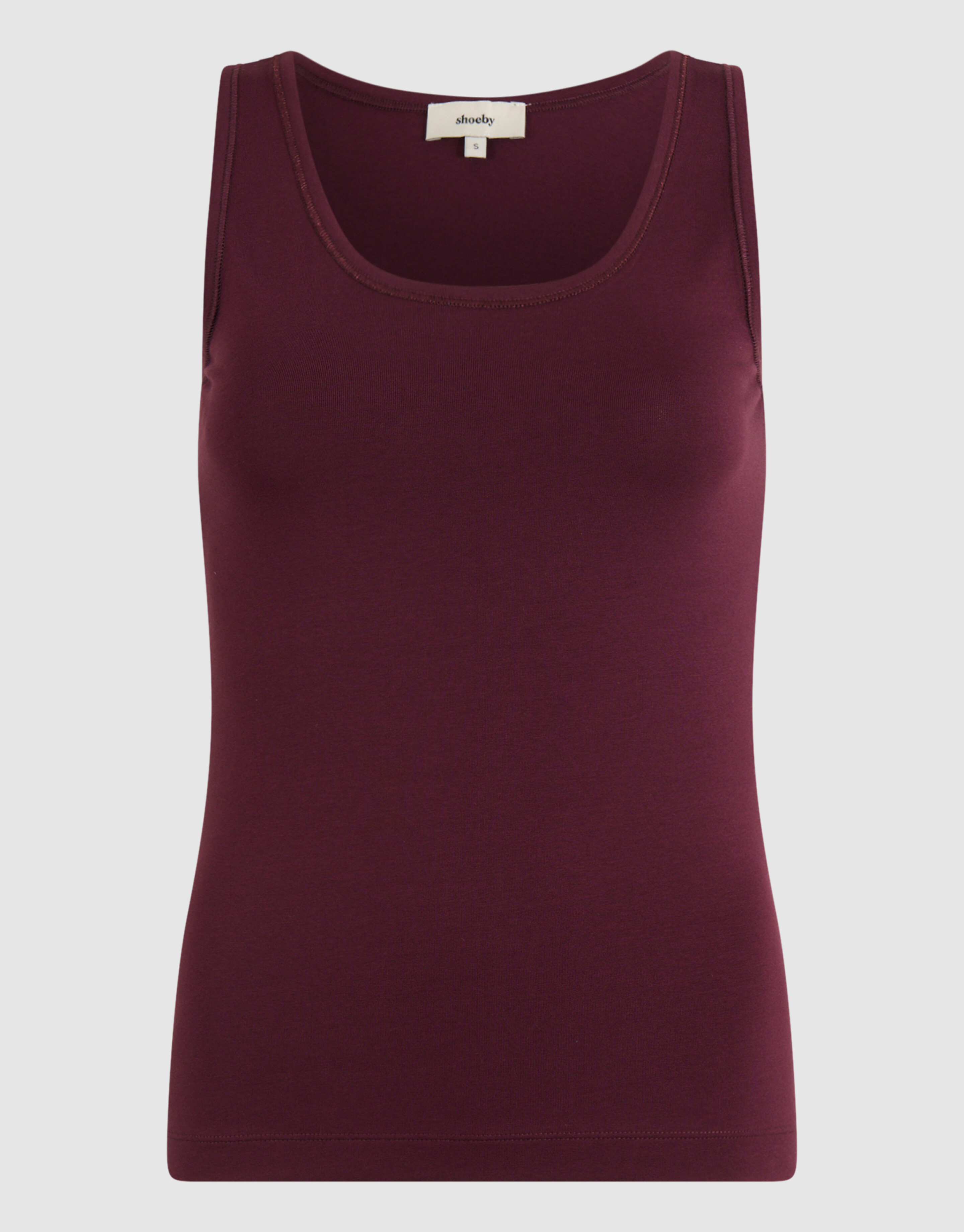 Basis Tanktop Donkerrood SHOEBY WOMEN