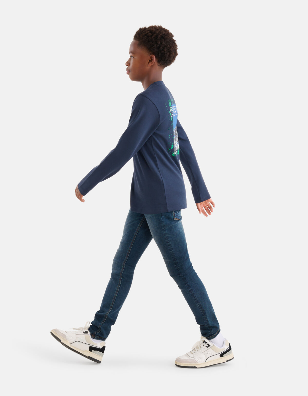 Artwork Longsleeve Donkerblauw SHOEBY BOYS