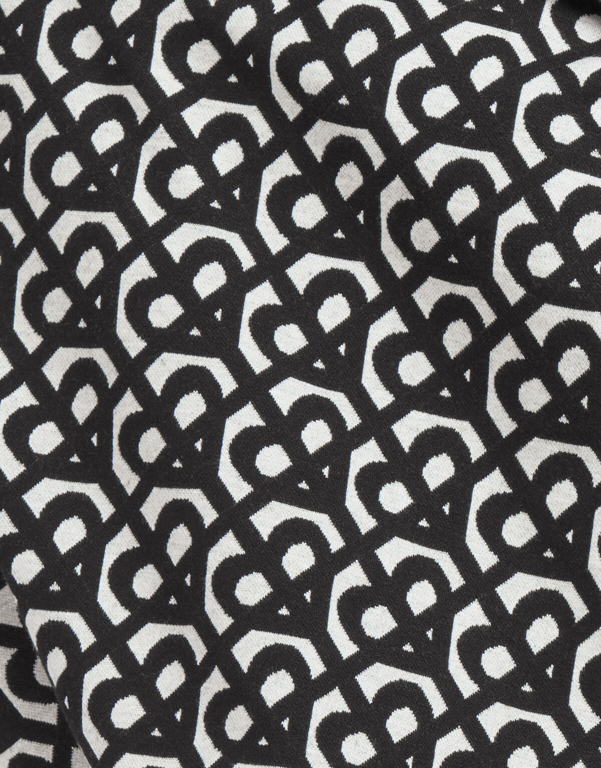 Monogram Top Zwart SHOEBY GIRLS