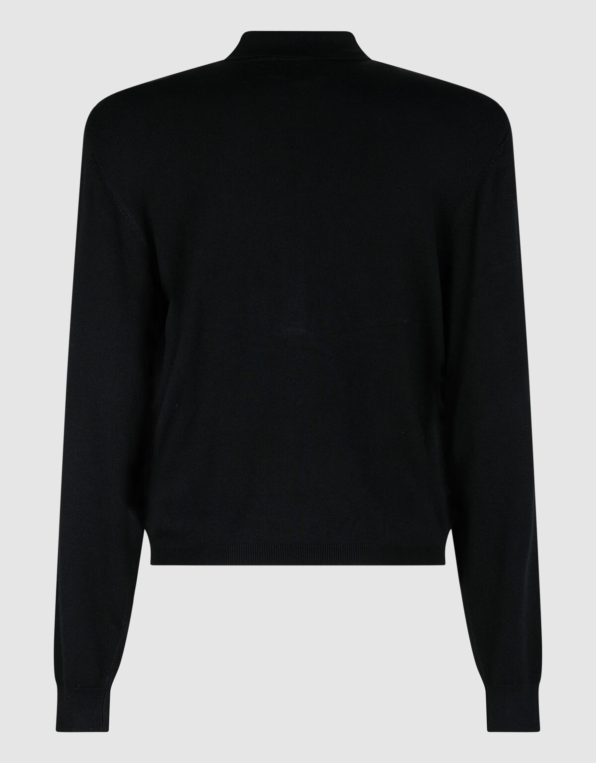 Gebreide Longsleeve Polo Zwart SHOEBY WOMEN