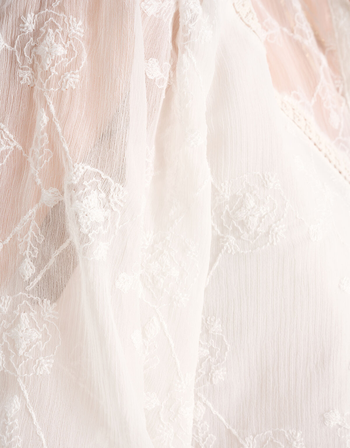 Geborduurde Blouse Gebroken wit SHOEBY WOMEN