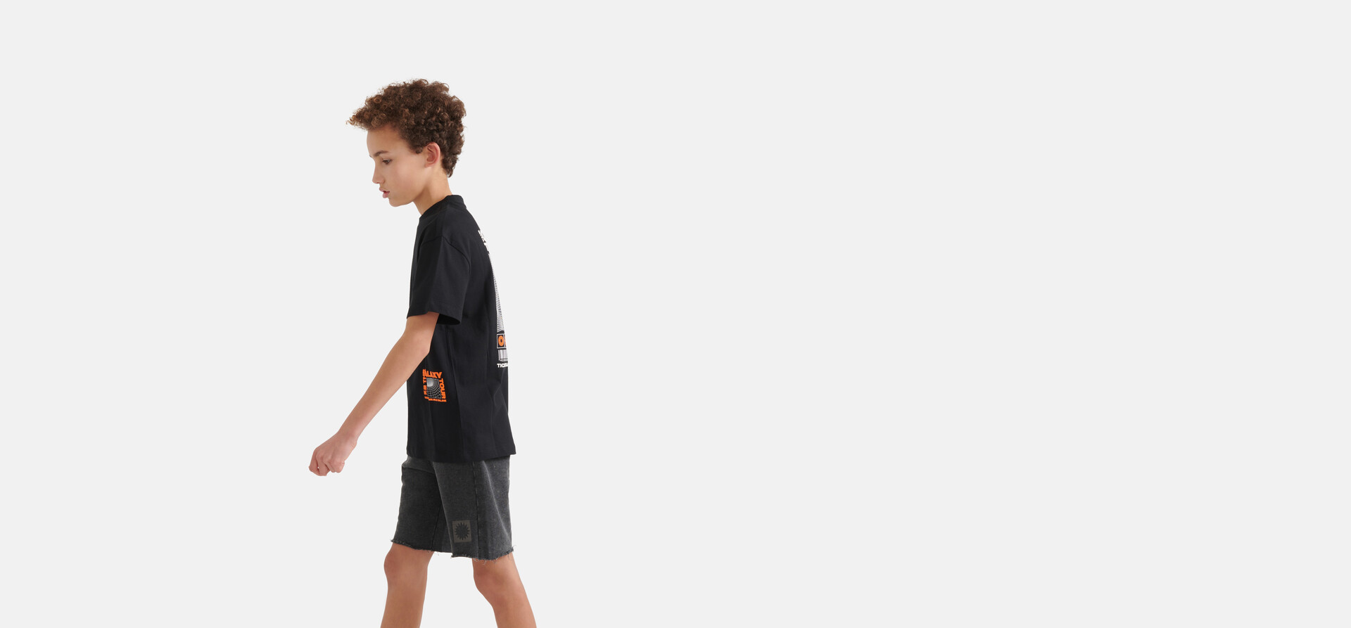 Grafisch Artwork T-shirt Zwart SHOEBY BOYS