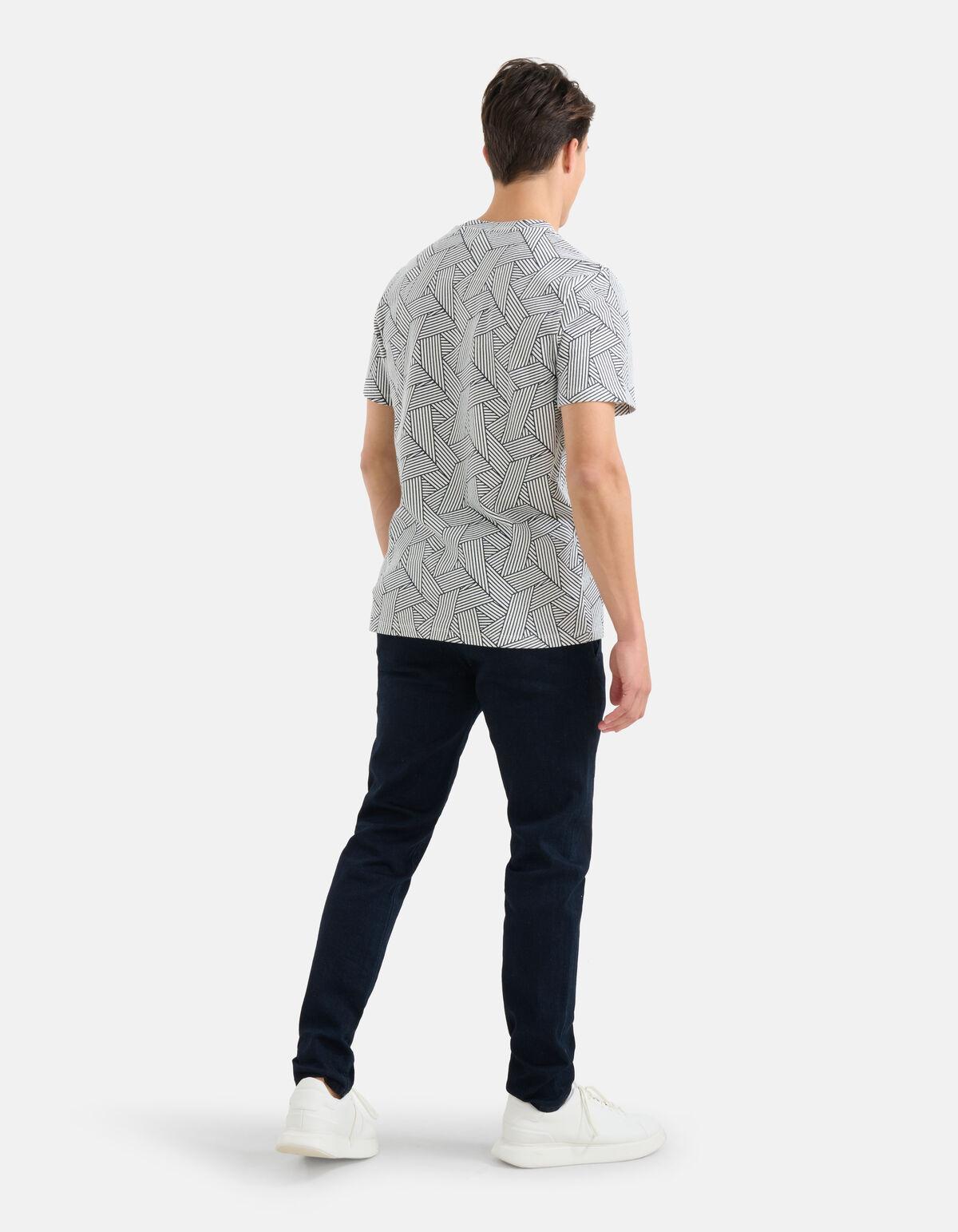 Printed T-shirt Wit SHOEBY MEN