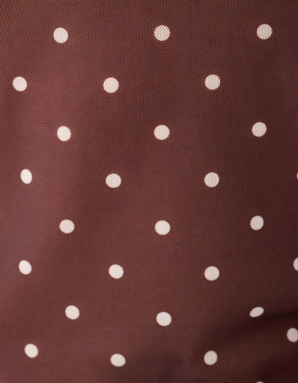 Mesh Stip Top Donkerbruin SHOEBY WOMEN