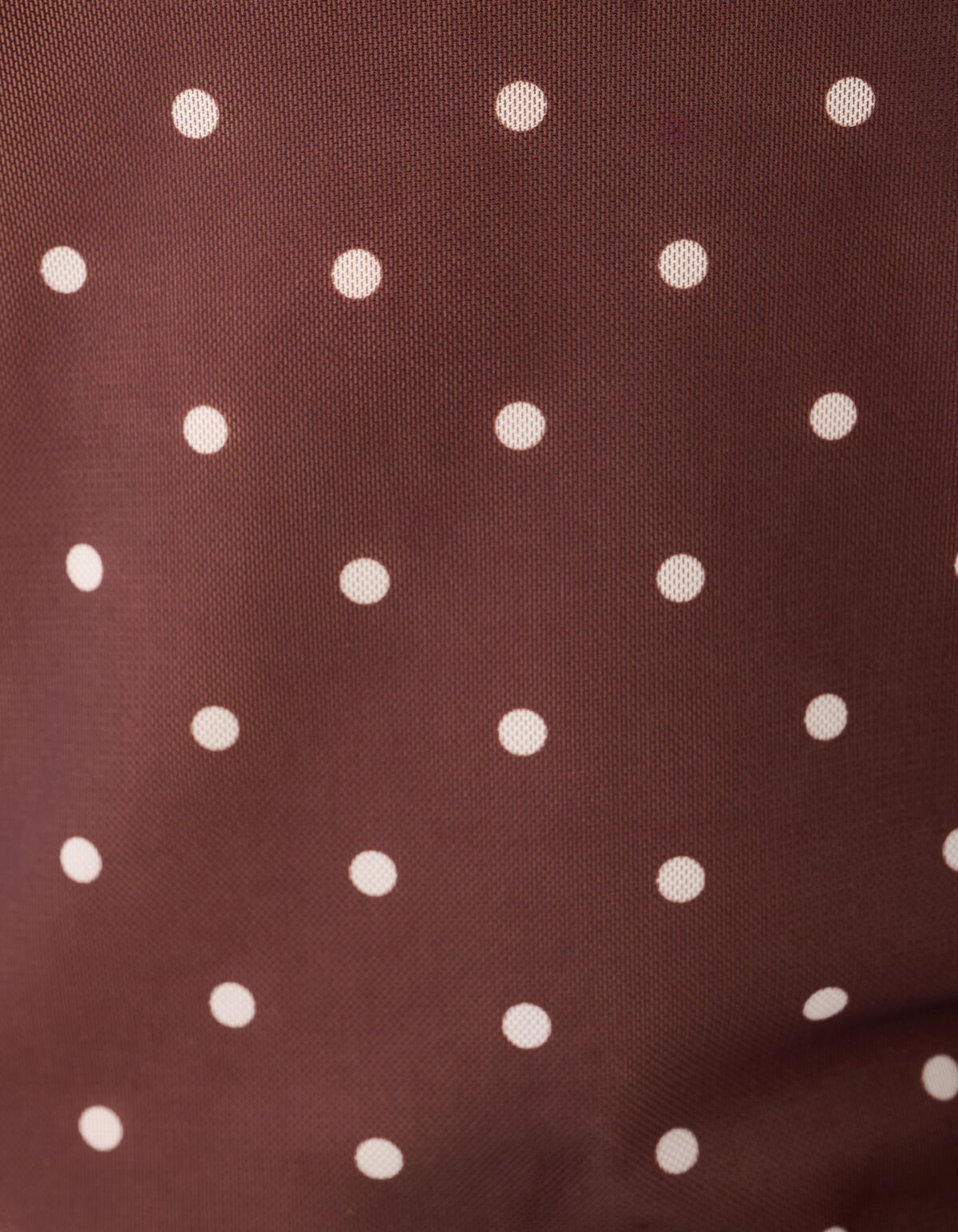 Mesh Stip Top Donkerbruin SHOEBY WOMEN