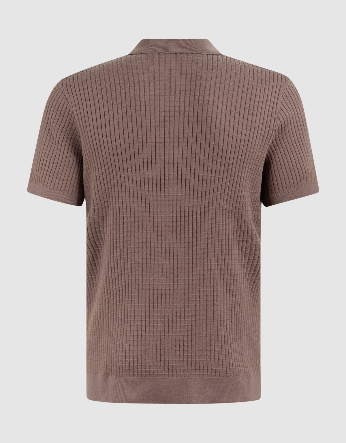 Half Zip Polo Lichtbruin SHOEBY MEN