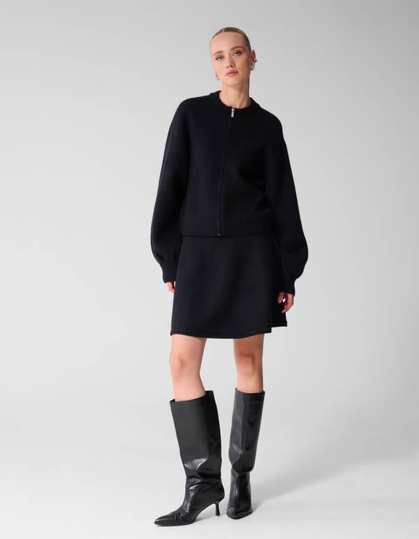 Gebreide Rok Antraciet SHOEBY WOMEN